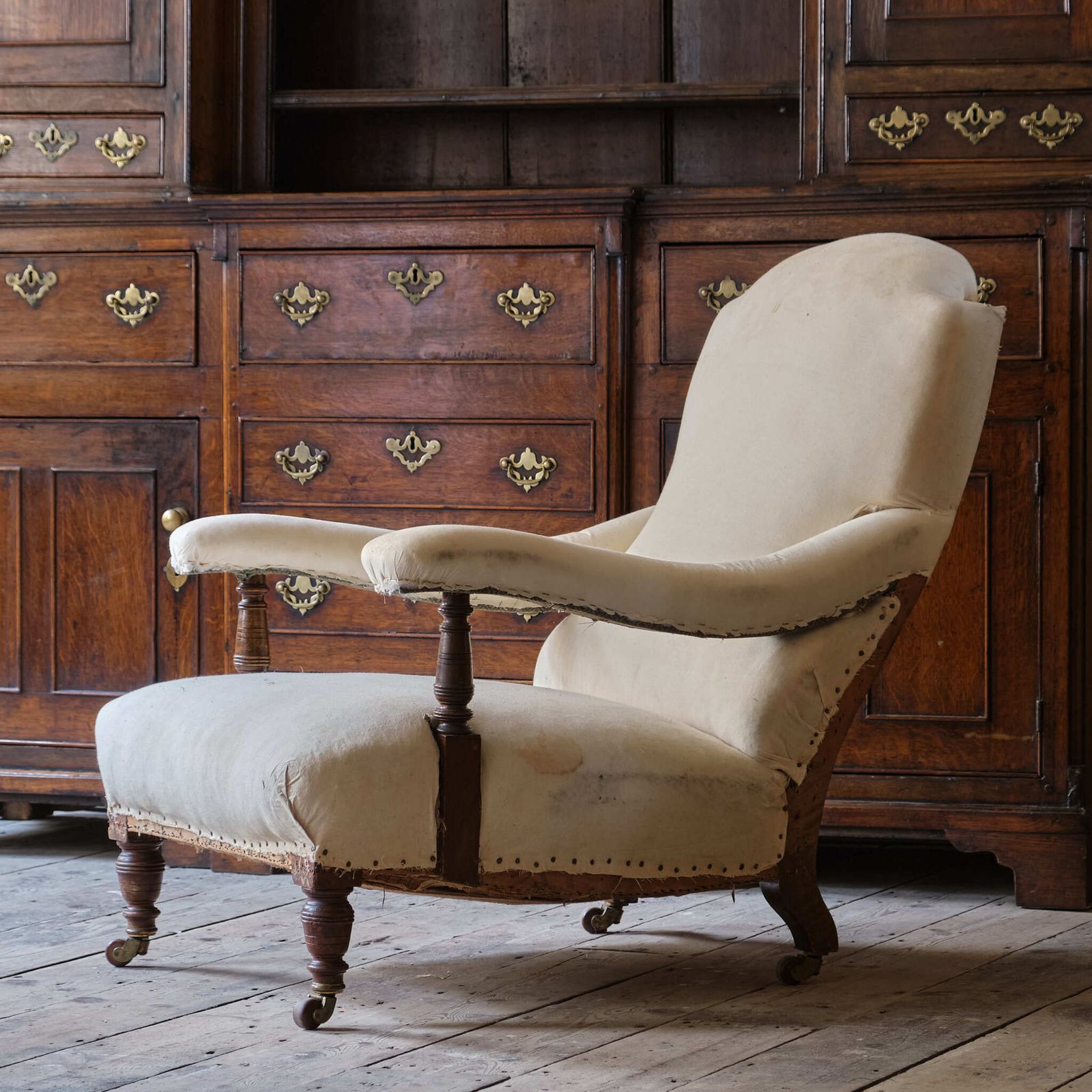 Antique Hampton & Sons Open Armchair photo vintage