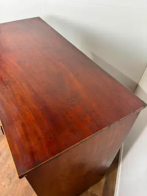 photo for sale Victorian Mahogany Inlaid Secretaire Chest Of Drawers