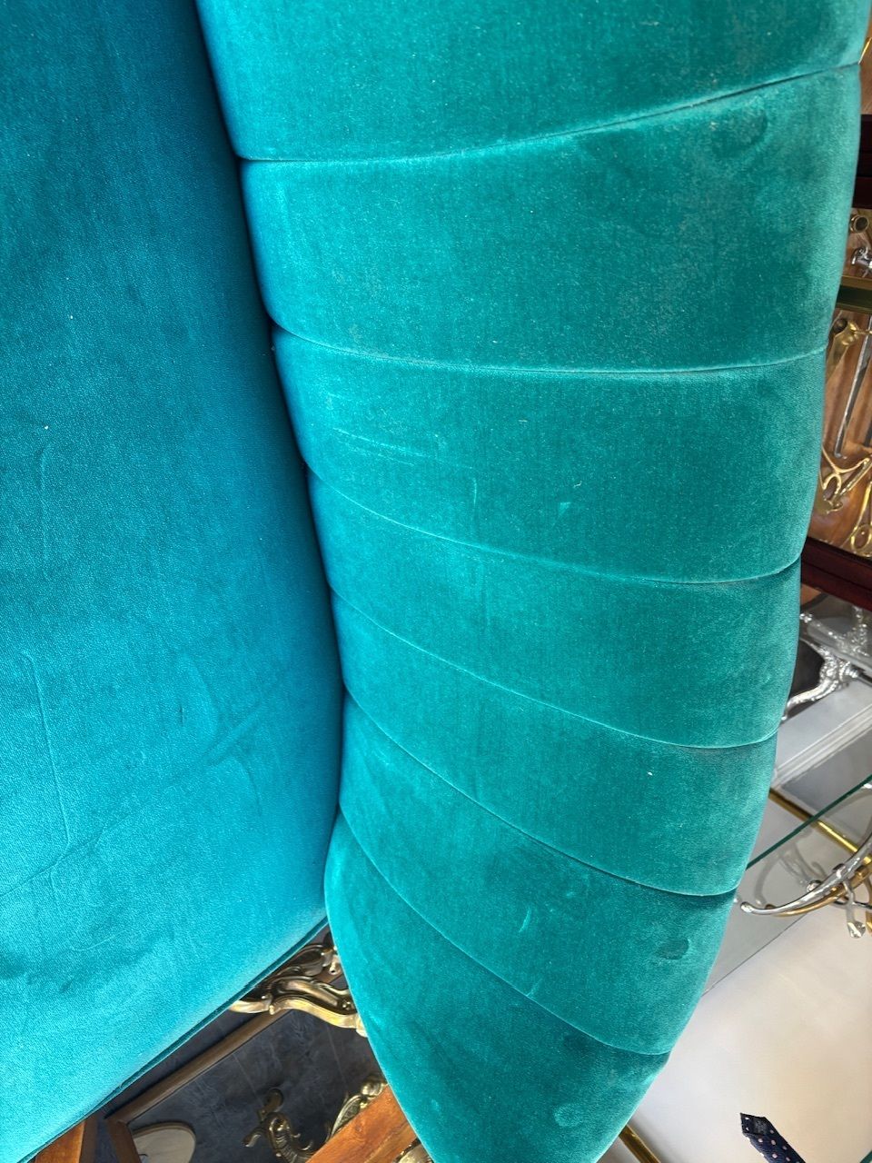 photo for sale Mid Century Curved Back Sofa