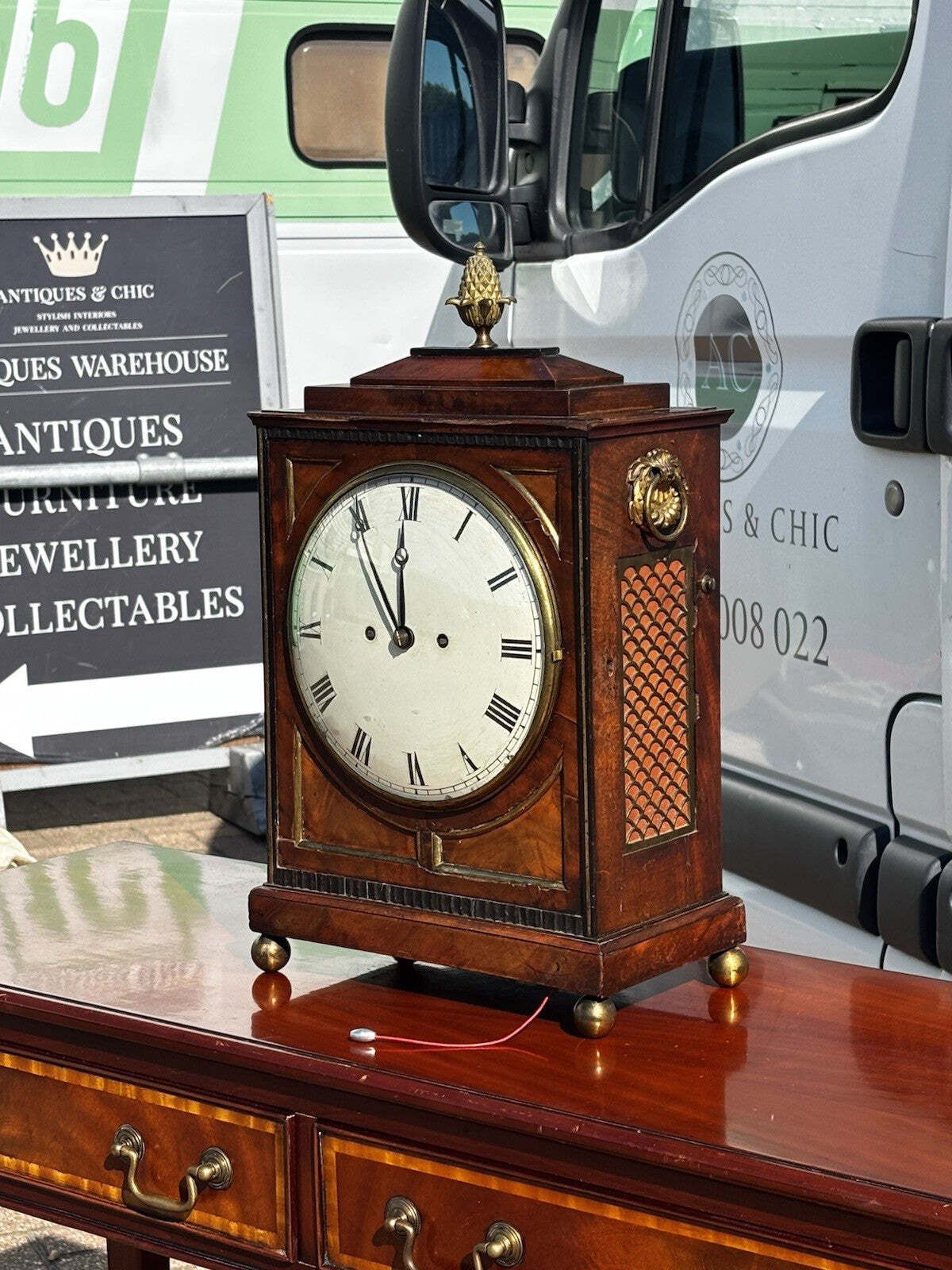 Regency Mahogany Fusee Bracket Clock , Circa 1820, By Alex Mitchell Of Glasgow. photo Home Decor