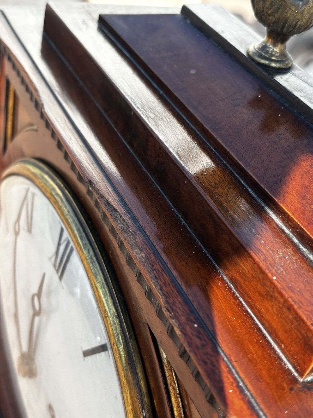 photo vintage Regency Mahogany Fusee Bracket Clock , Circa 1820, By Alex Mitchell Of Glasgow.