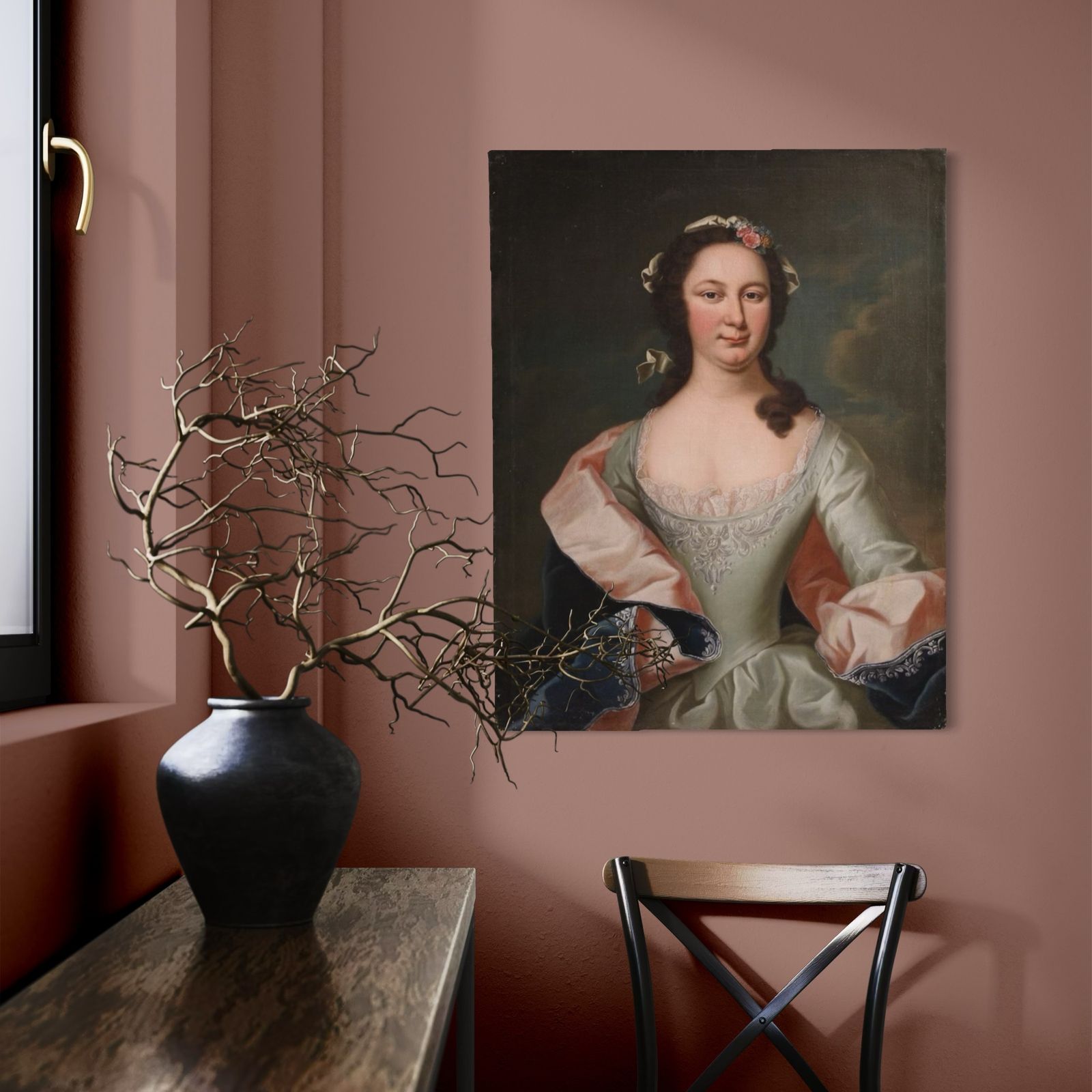 photo buy Tableau d'époque XIXe siècle, portrait d'une aristocrate