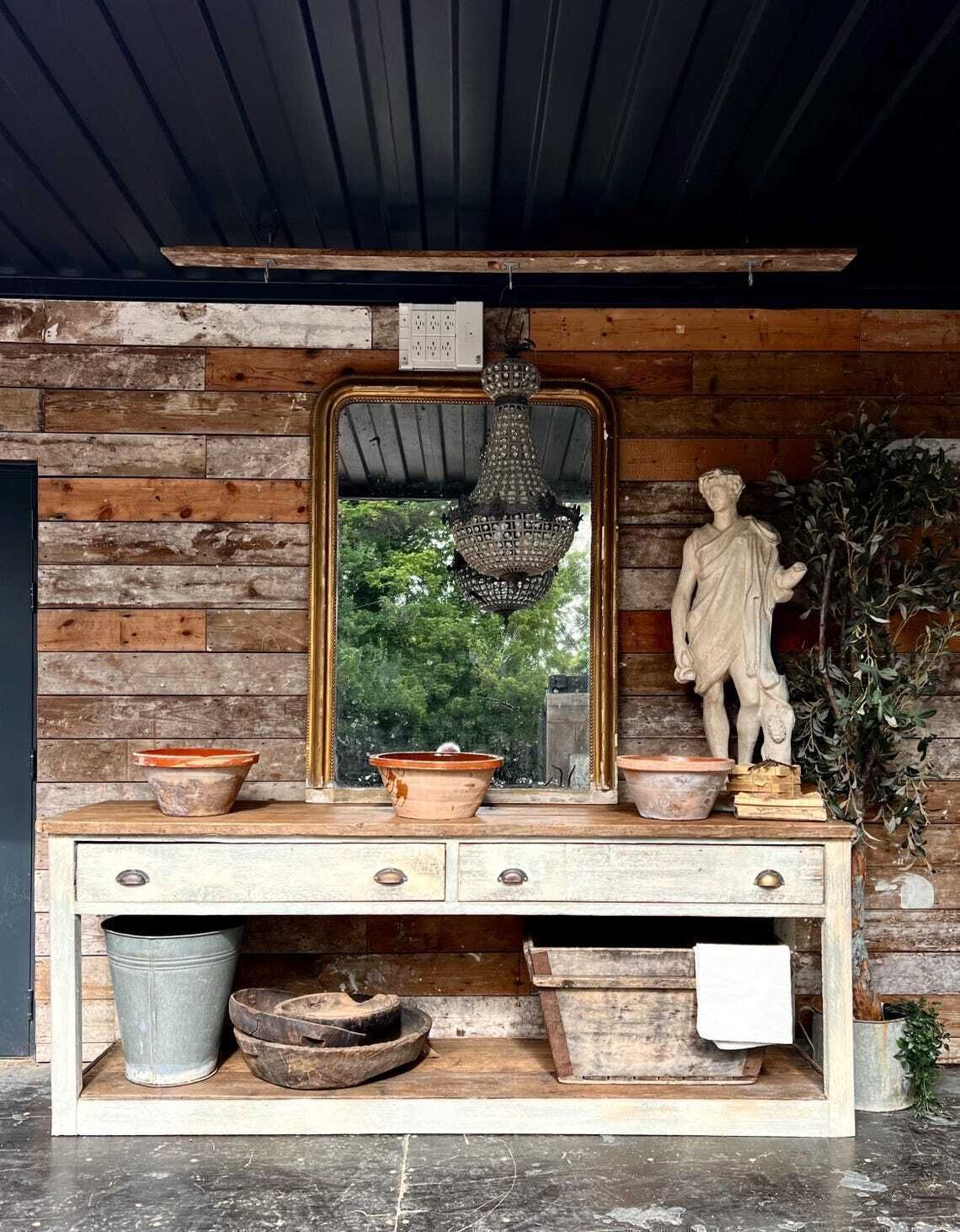 Reclaimed Prep Table  Kitchen Island photo Furniture