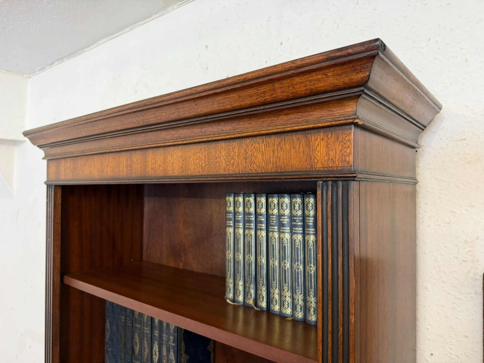 Tall Mahogany Open Bookcase photo 295.0