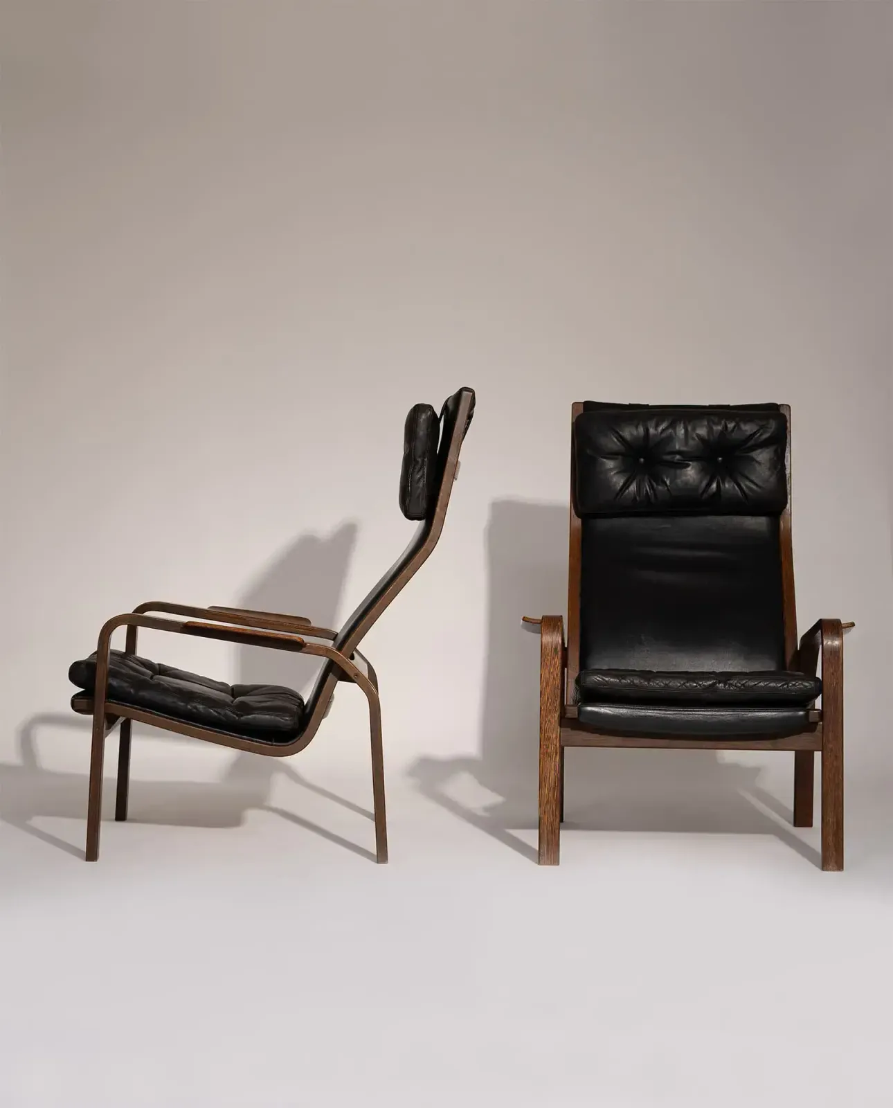Yngve Ekström Armchairs For Swedese, 1970s