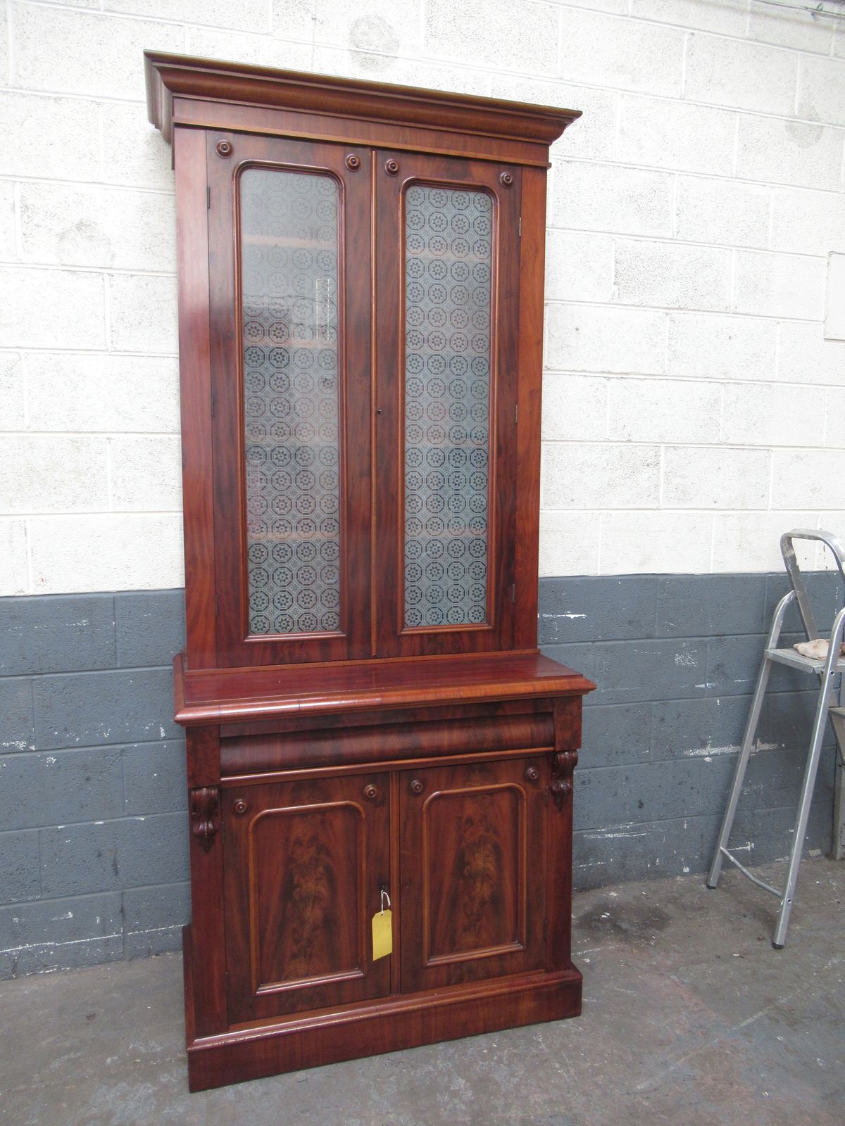 Tall Victorian    1870s  Mahogany Bookcase photo Furniture