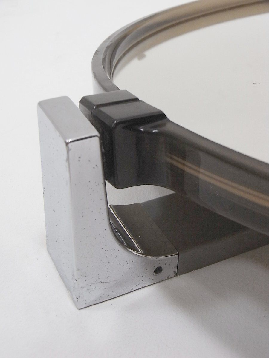Badkamerspiegel met draaibaar transparant amberkleurig acetaatframe van Electrolux, jaren 1970 photo 120.0
