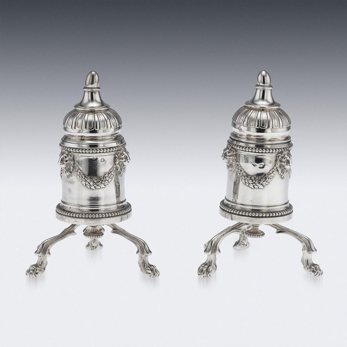 Antique 19thc French Solid Silver Salt And Pepper Mills, Odiot, Paris C.1880 photo 4789.0