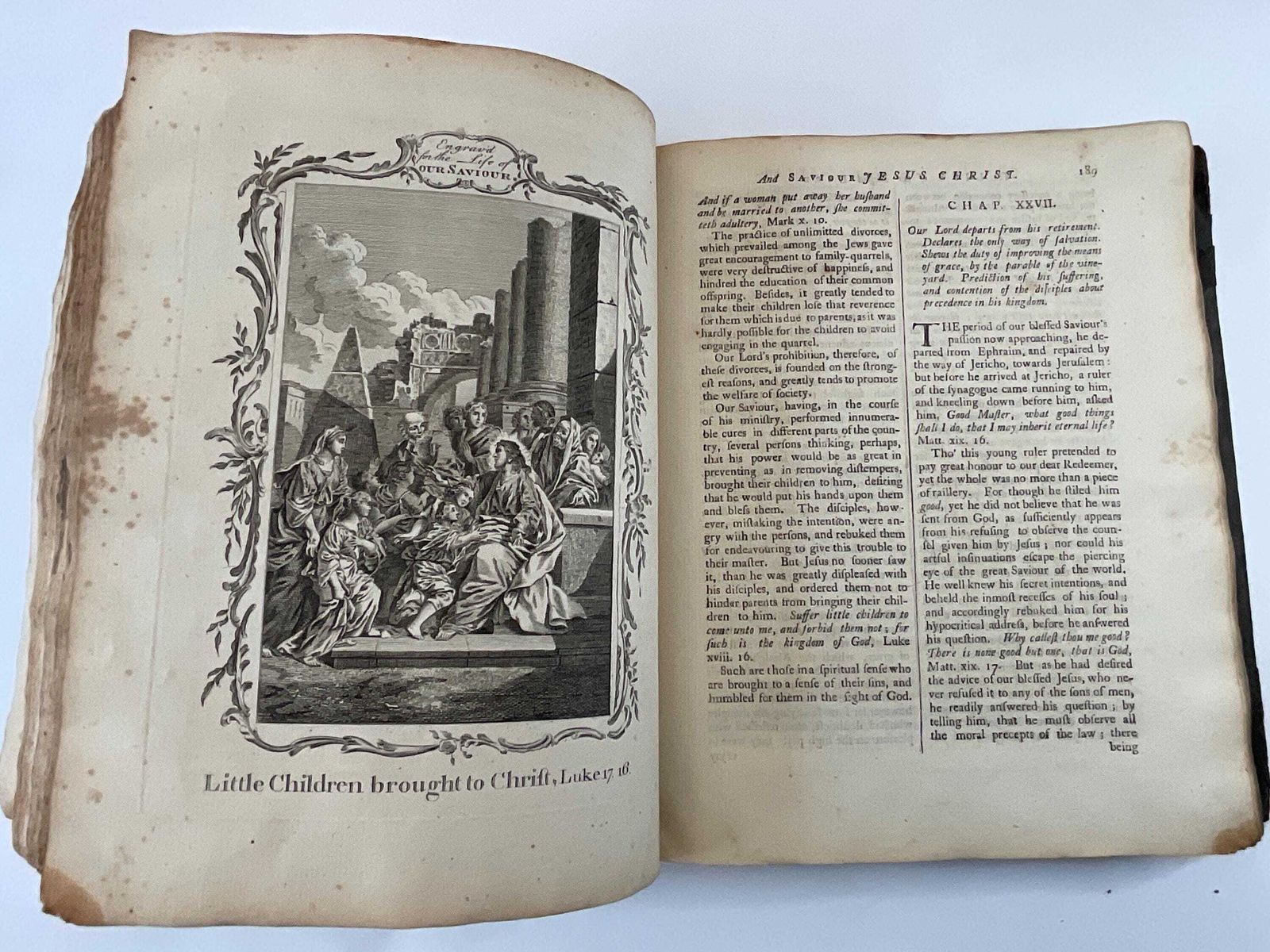 photo for sale Antiek boek The Life Of Our Blessed Lord And Saviour, Jesus Christ door Rev. John Fleetwood, editie 1767.