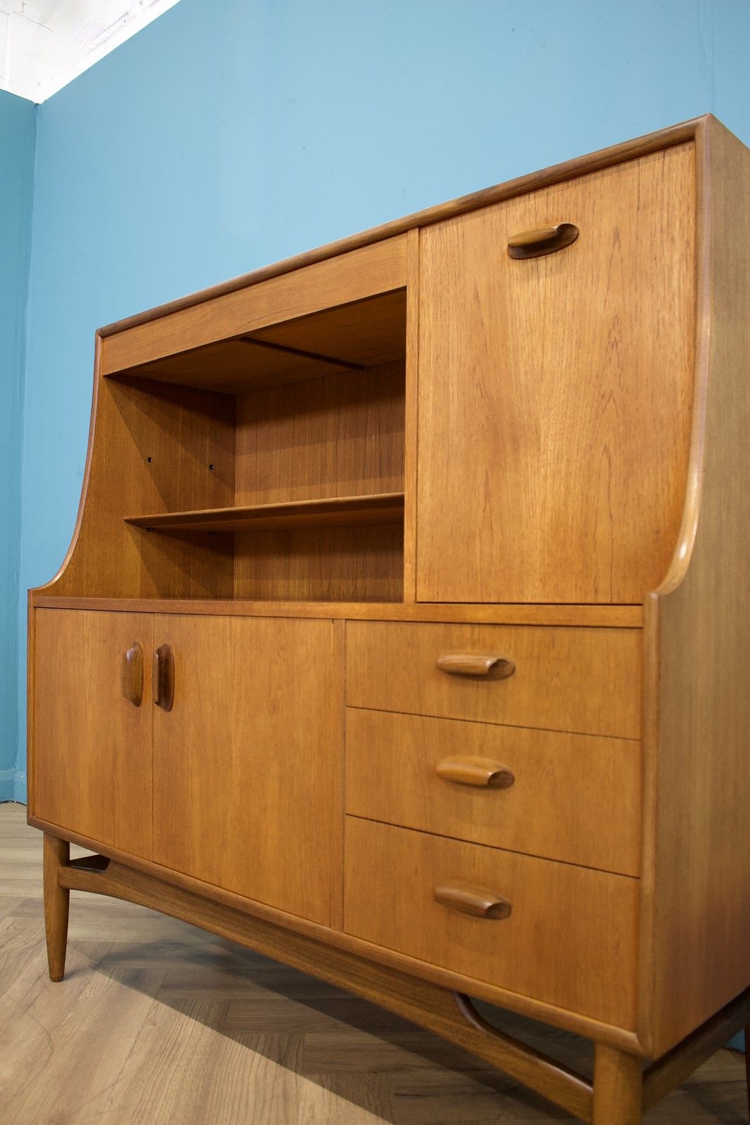 Mid Century Highboard Sideboard Drinks Cabinet From G Plan, 1960s #1822 photo vinterior