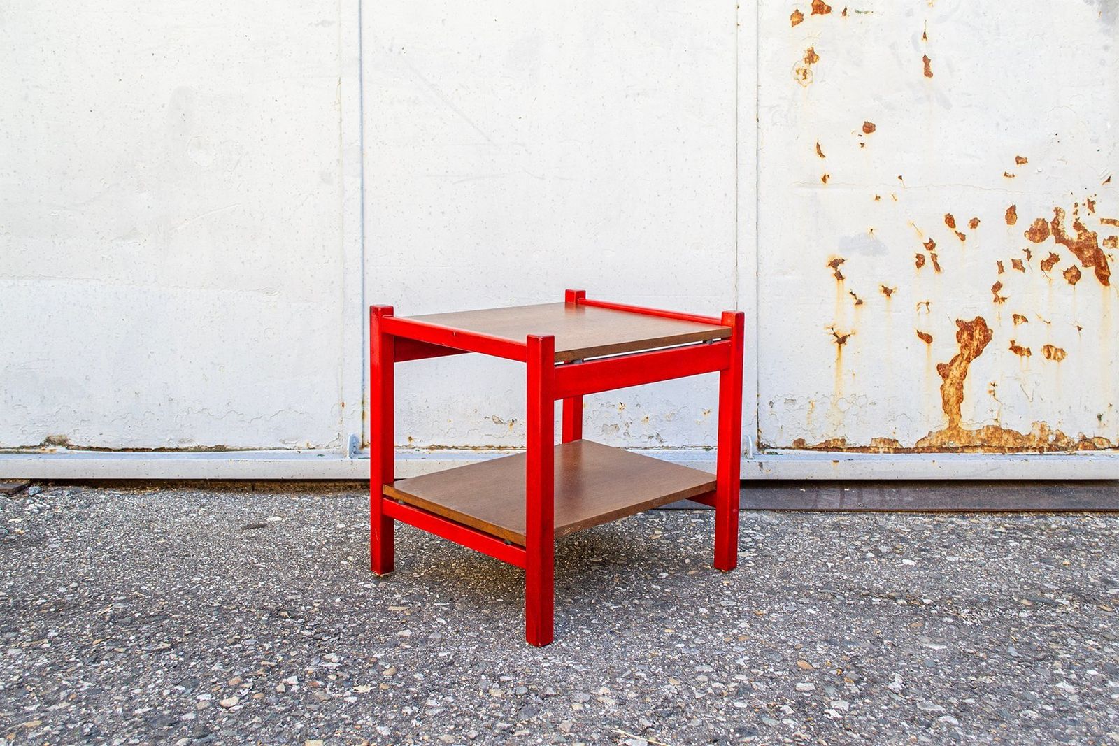 Lacquered Wood Coffee Table With Wooden Top By Ettore Sottsass For Poltronova, Italy, 1963 photo furniture