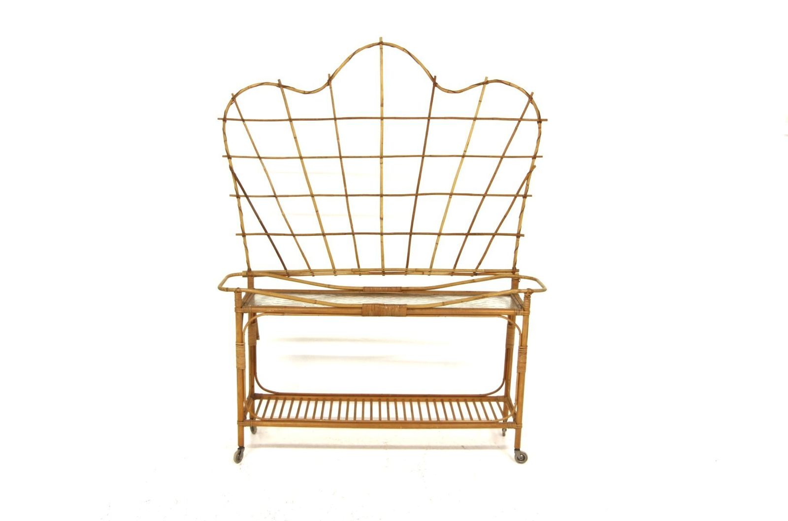 Cache-pot d'intérieur scandinave en rotin, Suède, 1960 photo furniture
