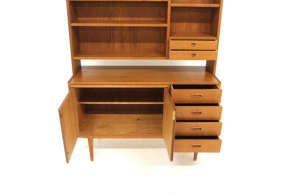 Secrétaire scandinave en teck, Suède, 1960 photo Mobilier