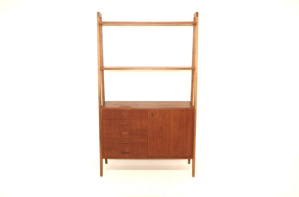 Scandinavian Tema Bookcase In Teak From Möbel Ikea, Sweden, 1960s photo furniture
