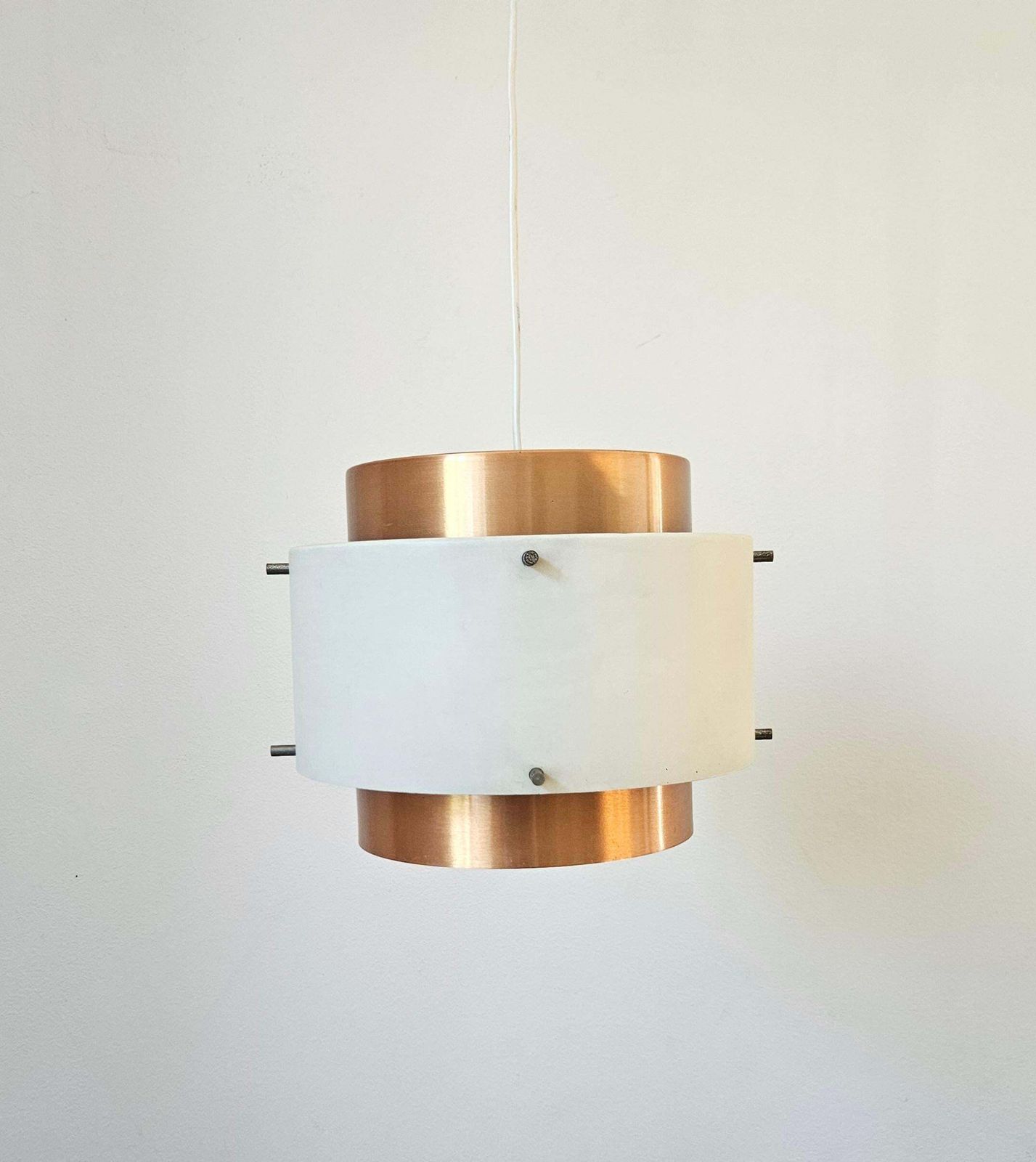 Zeldzame mid-century hanglamp in de stijl van Jo Hammerborg, Denemarken, jaren 1970 photo 360.0