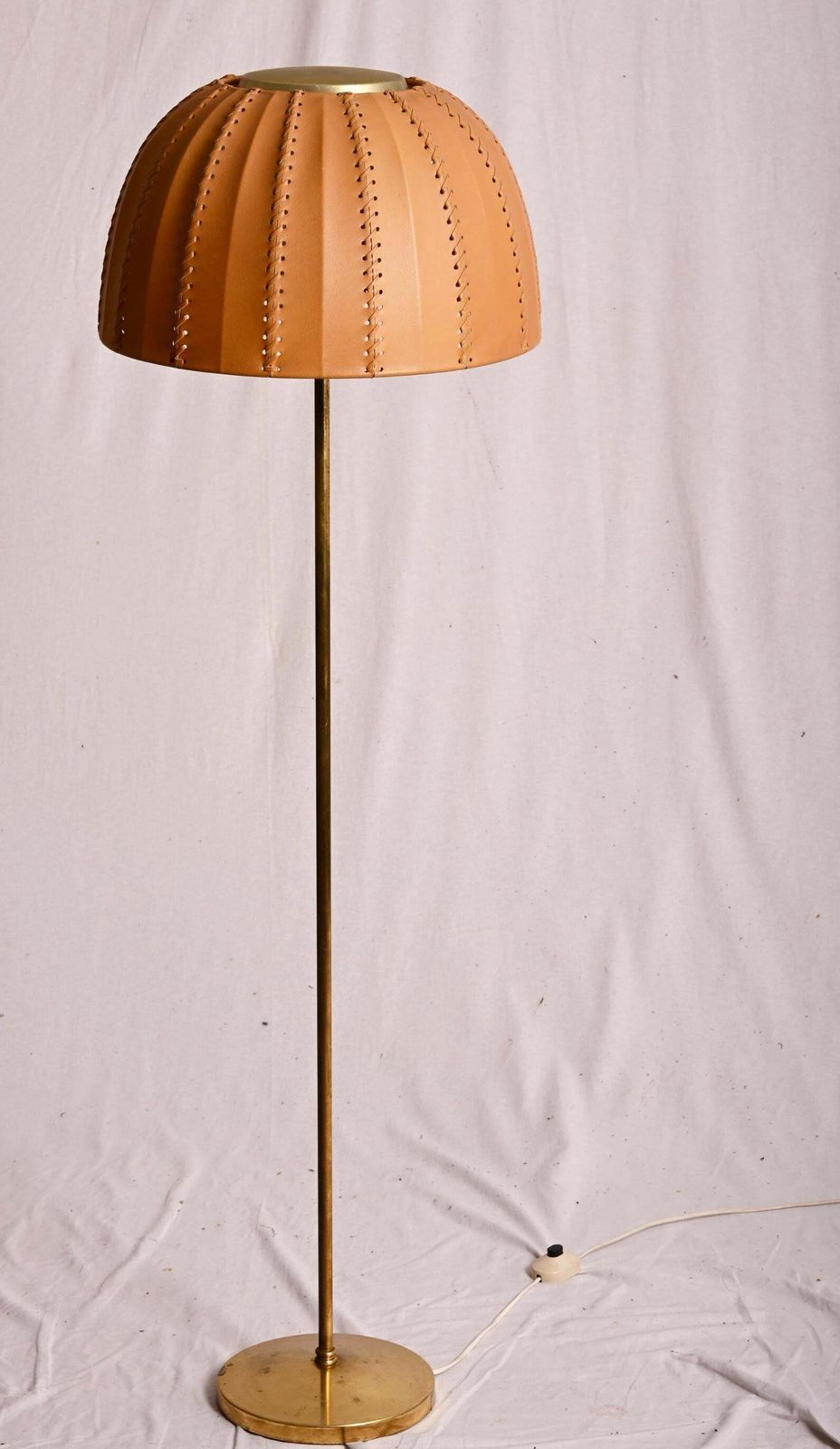Hans Agne Jakobsson G 52/M, Floor Lamp With A Leather Shade photo 2904.0