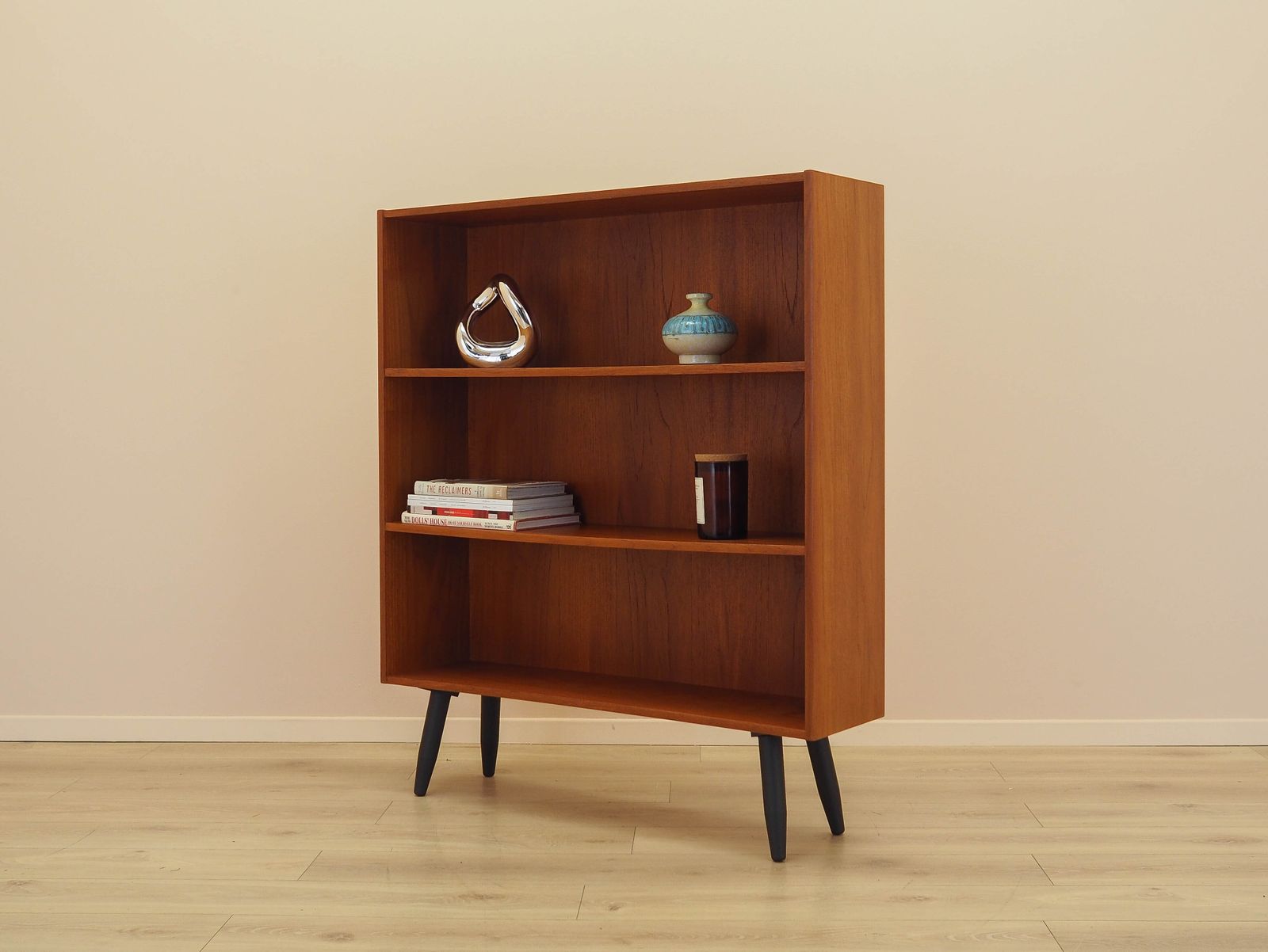 Teakhouten boekenkast, Deens design, jaren 1970, geproduceerd door Clausen & Søn photo Meubels