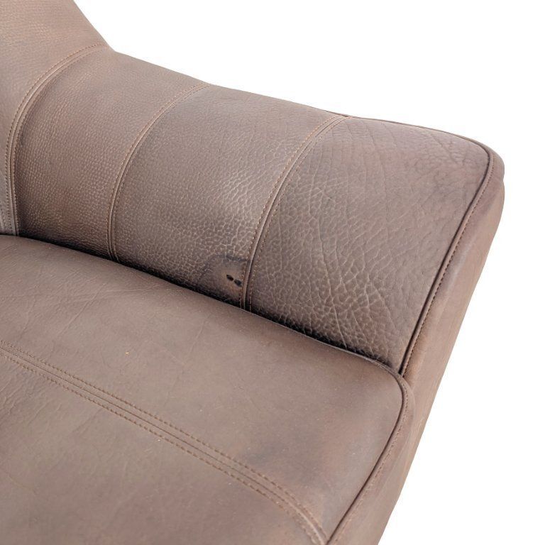 2x Original De Sede Ds44 Two Seater Buffalo Leather Sofa Couch Brown2 photo vintage