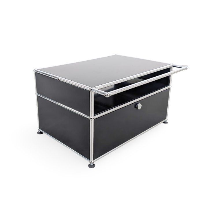 Original Usm Haller Coffee Table, Fritz Haller Side Table, Metal photo for sale