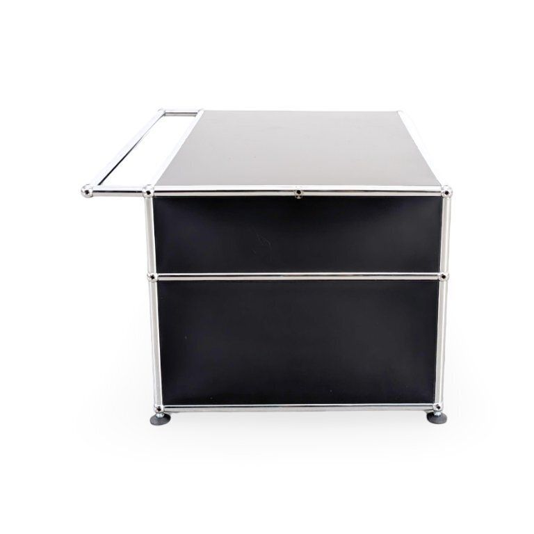 Original Usm Haller Coffee Table, Fritz Haller Side Table, Metal photo Furniture