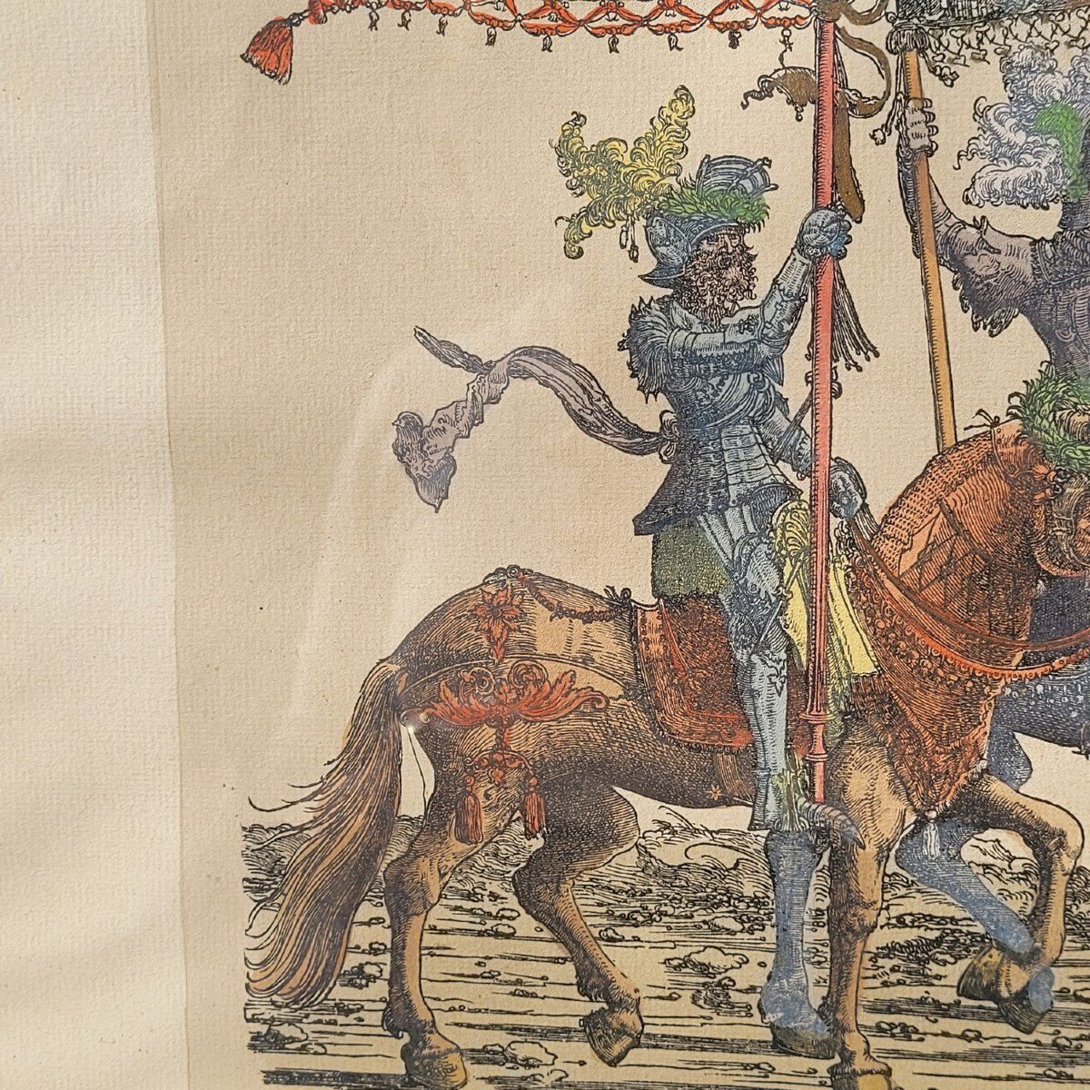 Le Triomphe de Maximilien, ensemble de 4 gravures colorées, XIXe/XXe siècle photo buy