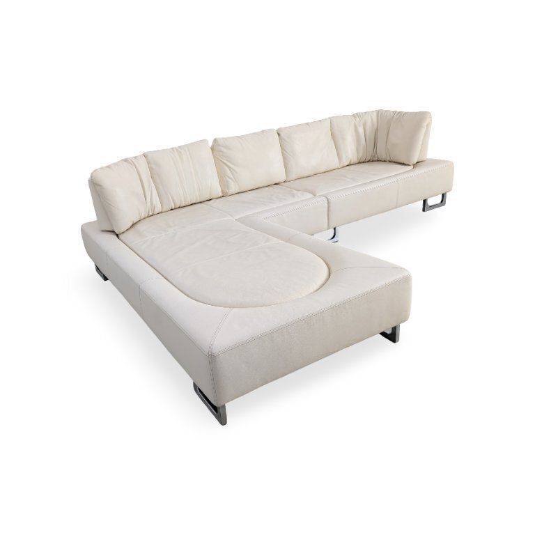 De Sede DS 165 hoekbank modulair design leren bank crème photo Meubels