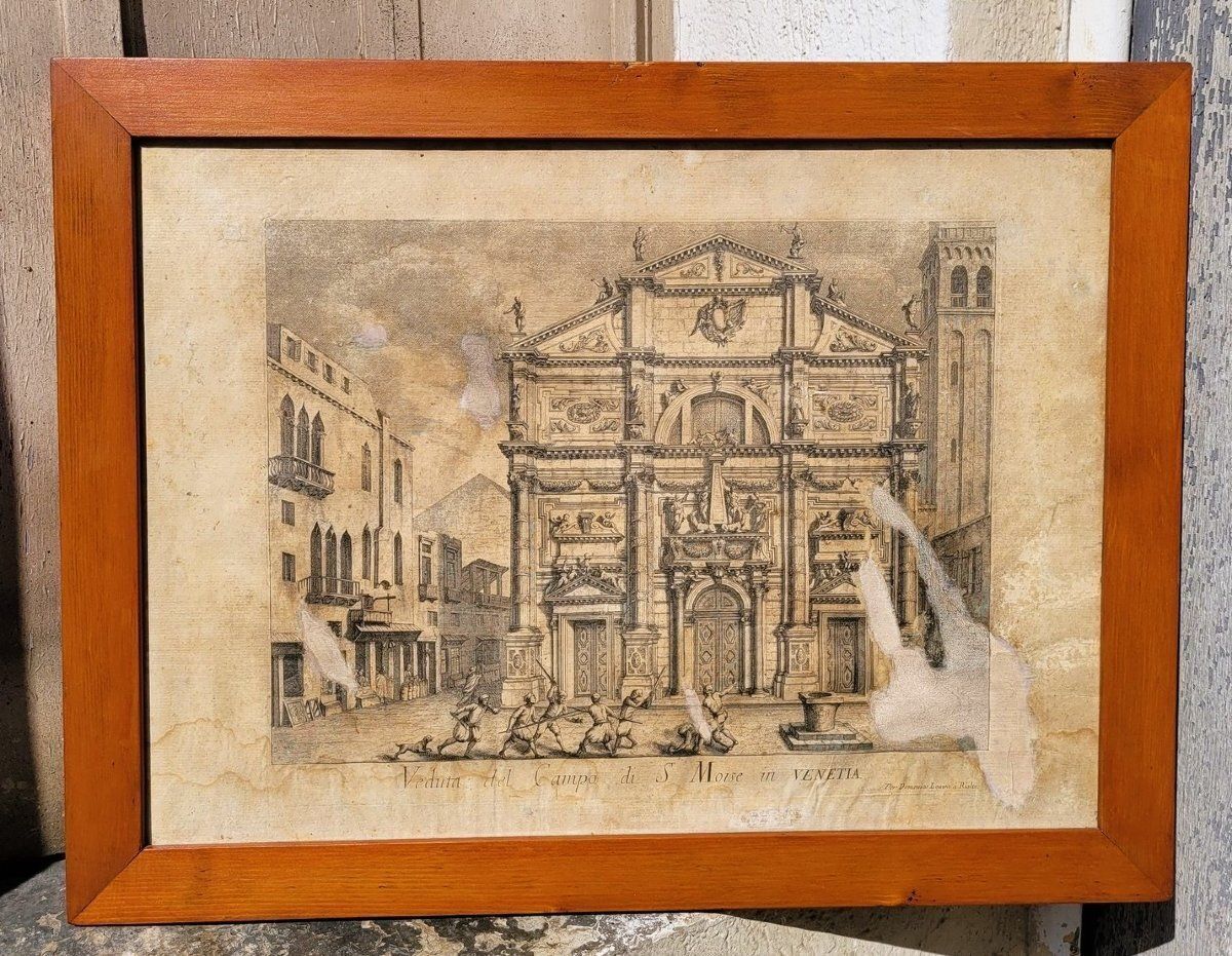 Vues de Venise, ensemble de 6 gravures encadrées, XVIIIe/XIXe siècle photo vinterior