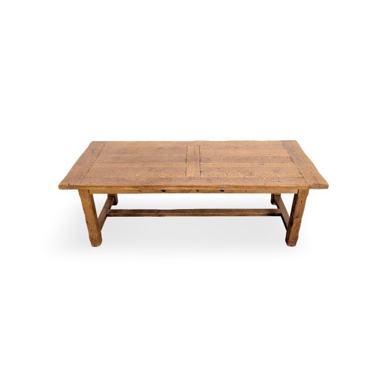 Table à manger française 220 cm, table d'auberge, table de ferme d'époque, années 1950 photo furniture
