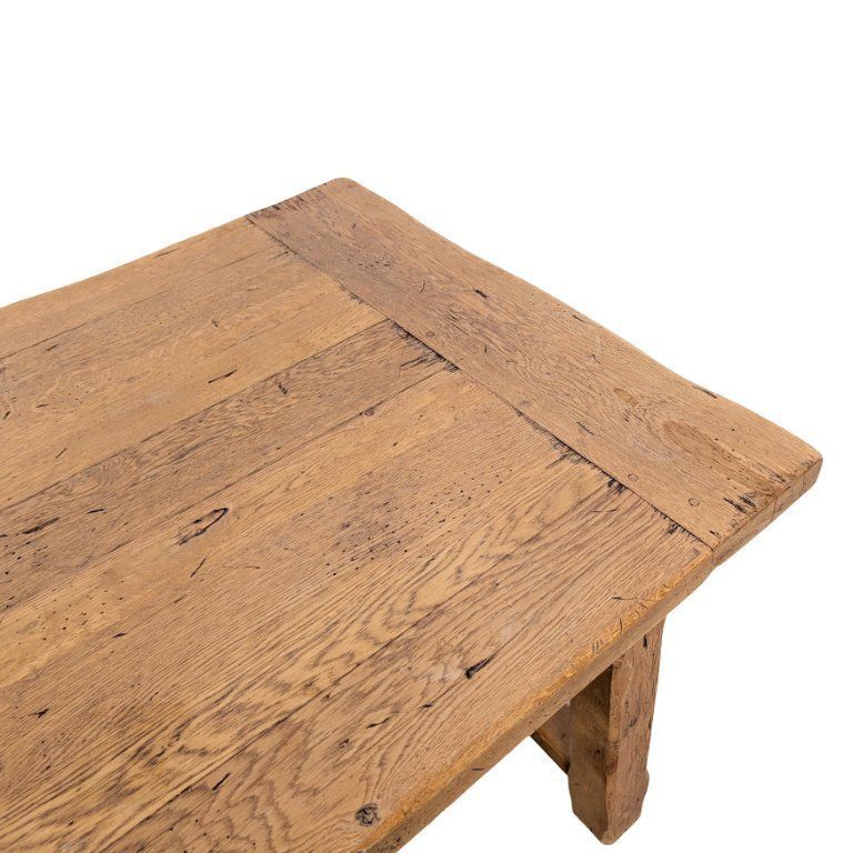 Franse eettafel 220 cm, herbergierstafel, antiek boerentafel ca. jaren 1950 photo vintage