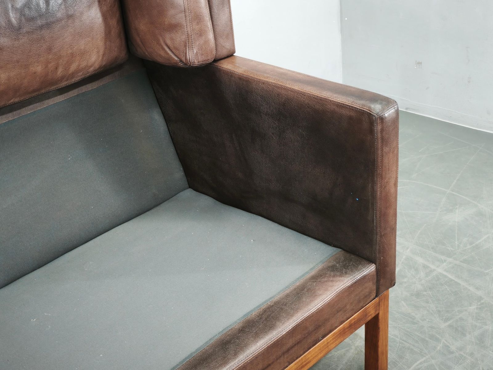 Jk 922 Wagon Leather Sofa By Jørgen Kastholm, Denmark, 1960s photo Meubels