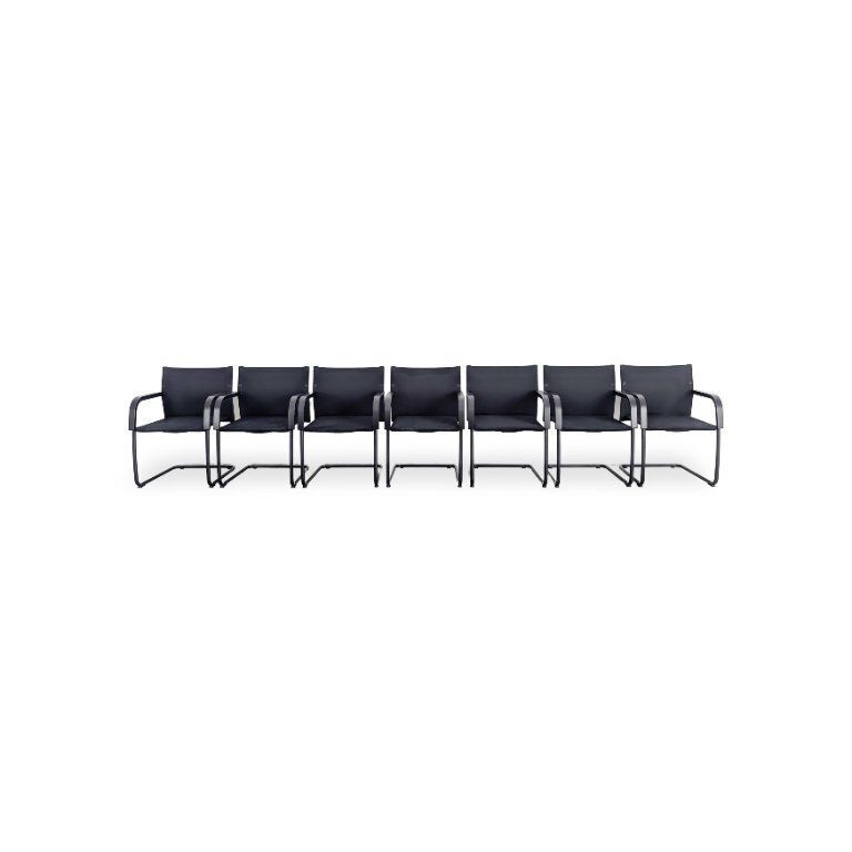 Set van 7 Vitra AC3 Cantilever stoelen, Antonio Citterio conferentiestoelen