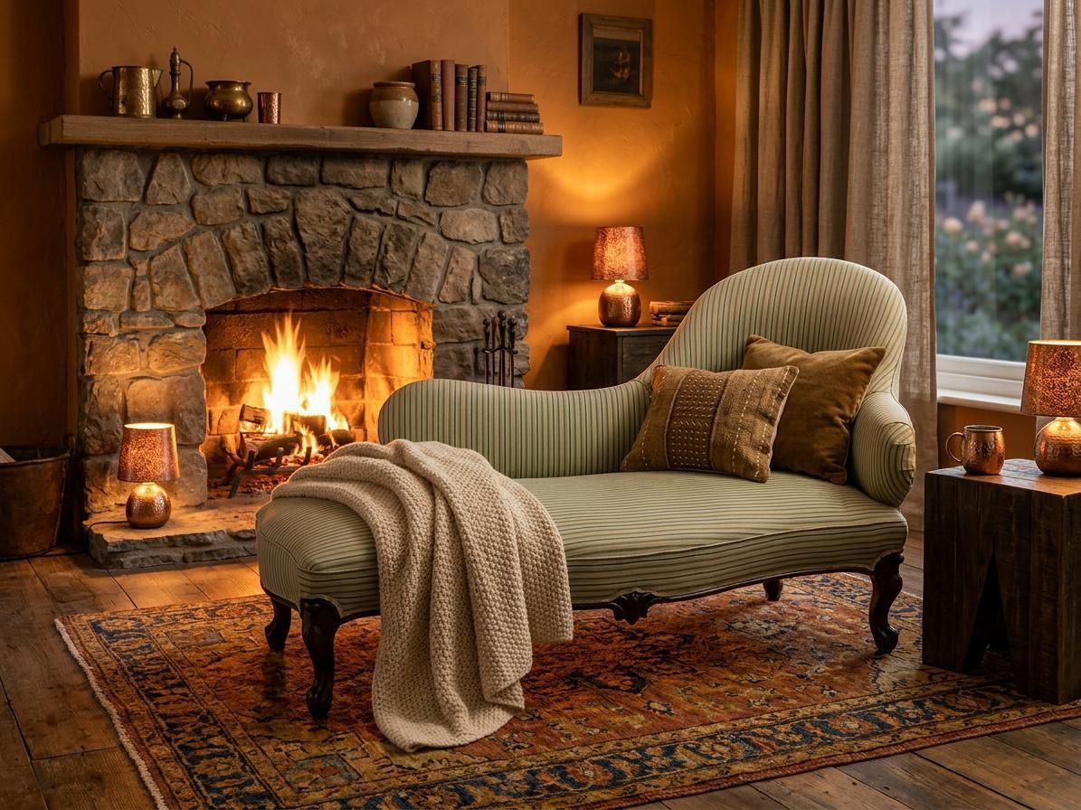 Antique Victorian Reupholstered Chaise Longue photo for sale