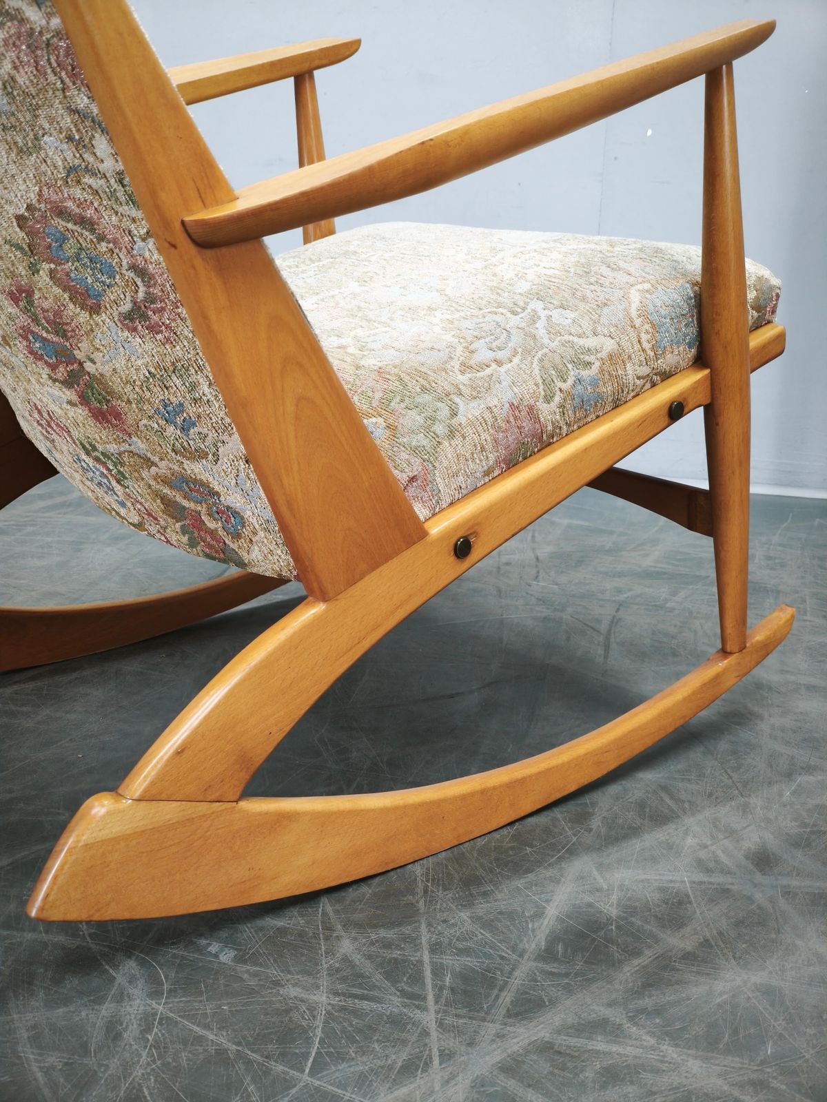 Boomerang schommelstoel van Holger Georg Jensen, Denemarken, jaren 1960 photo Meubels