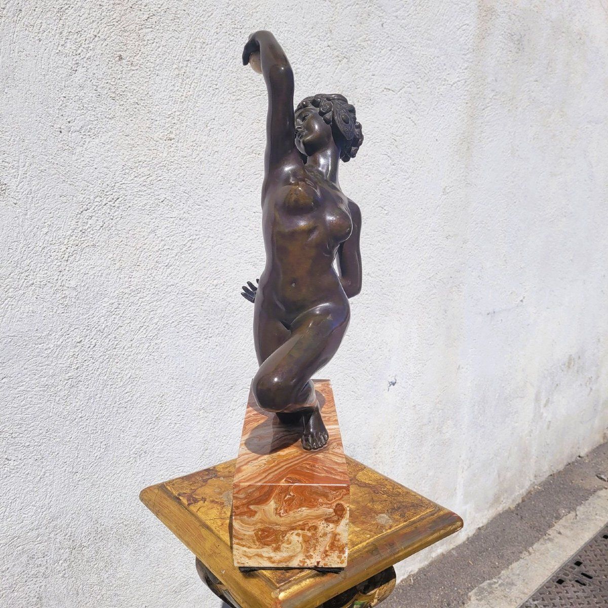 A Gory, "Dancer With A Bronze Ball," Art Deco, 20th Century photo vinterior