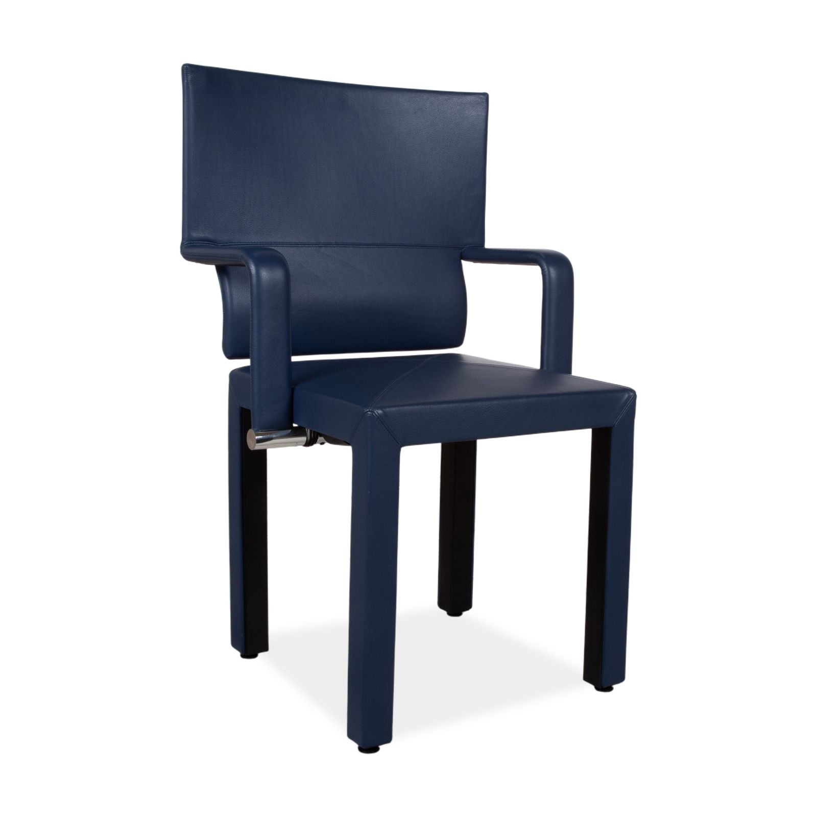 Ensemble de 8 fauteuils B&B Italia Arcadia Arcona en cuir, bleu photo for sale