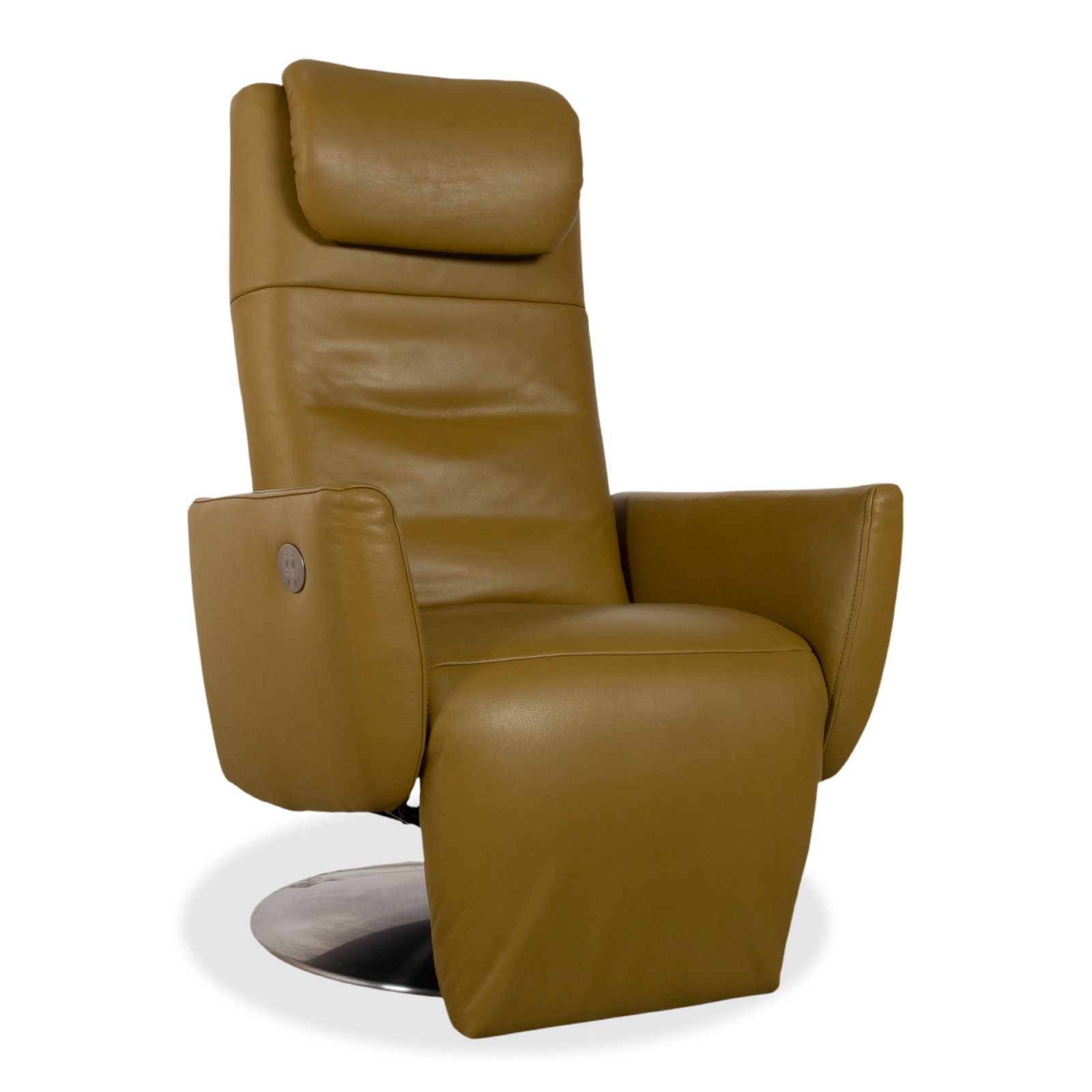 Fauteuil Koinor Seneca en cuir vert, fonction électr.