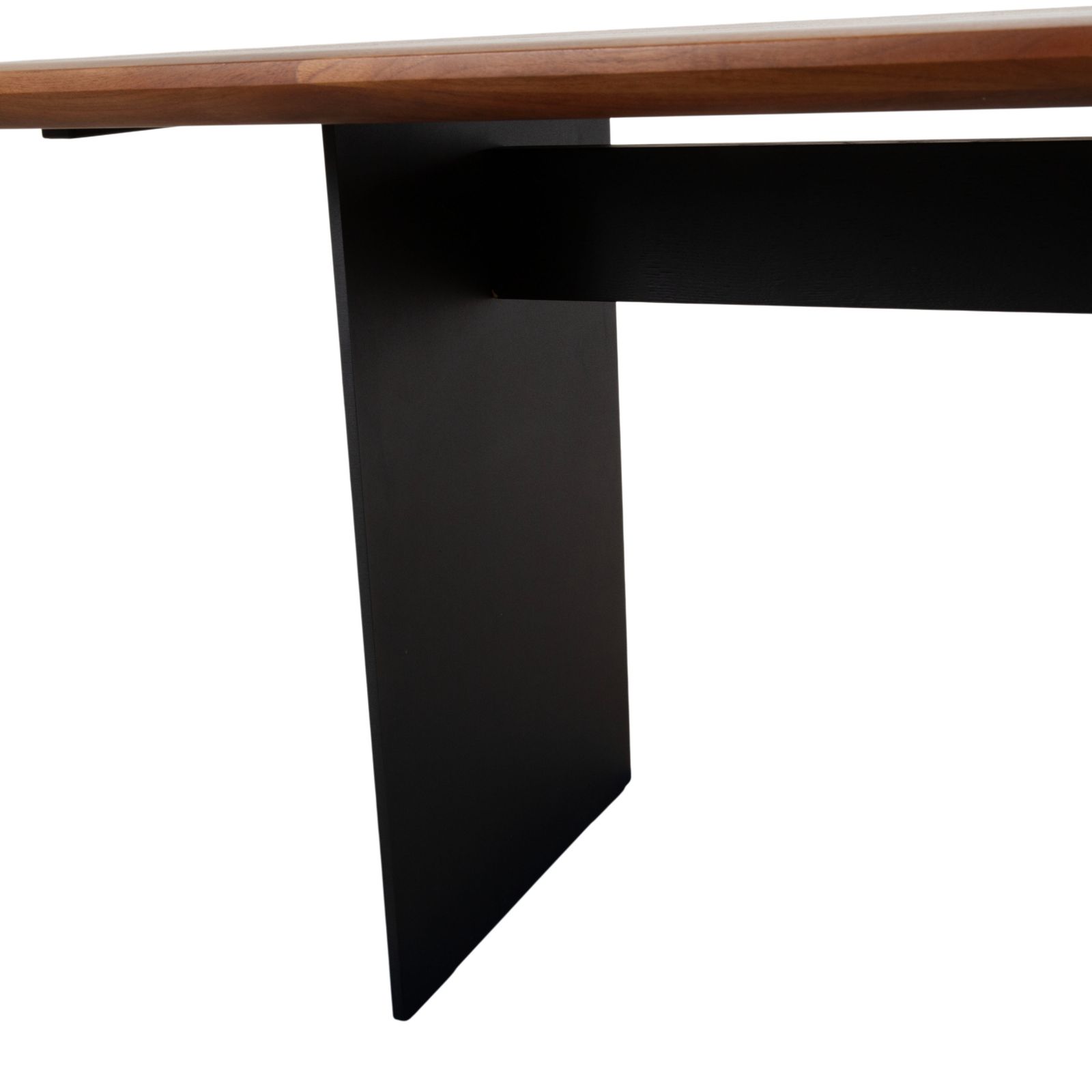 Janua Wood Raw Steel Dining Table Brown Anthracite 200 X 100 Cm photo buy