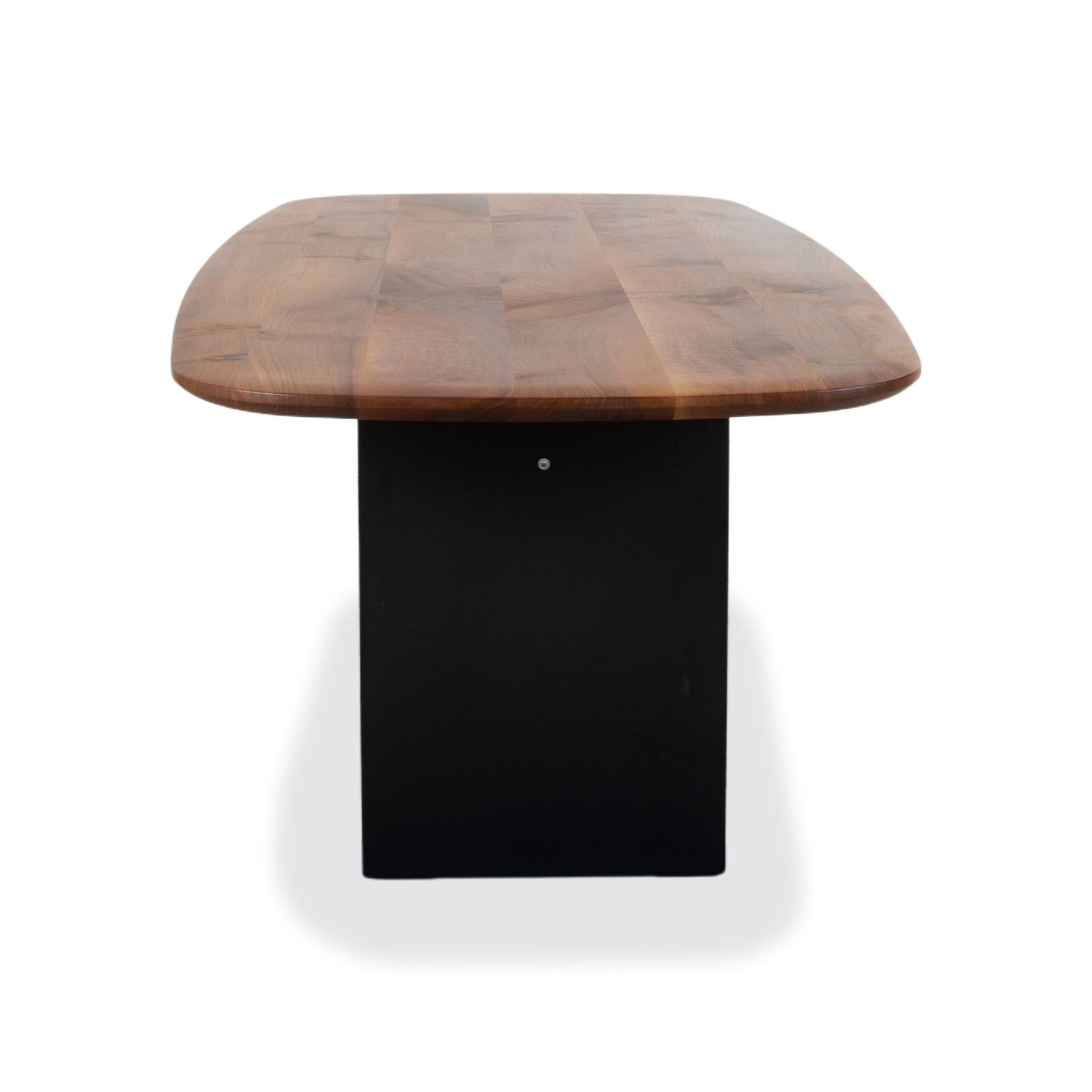 photo for sale Janua Wood Raw Steel Dining Table Brown Anthracite 200 X 100 Cm