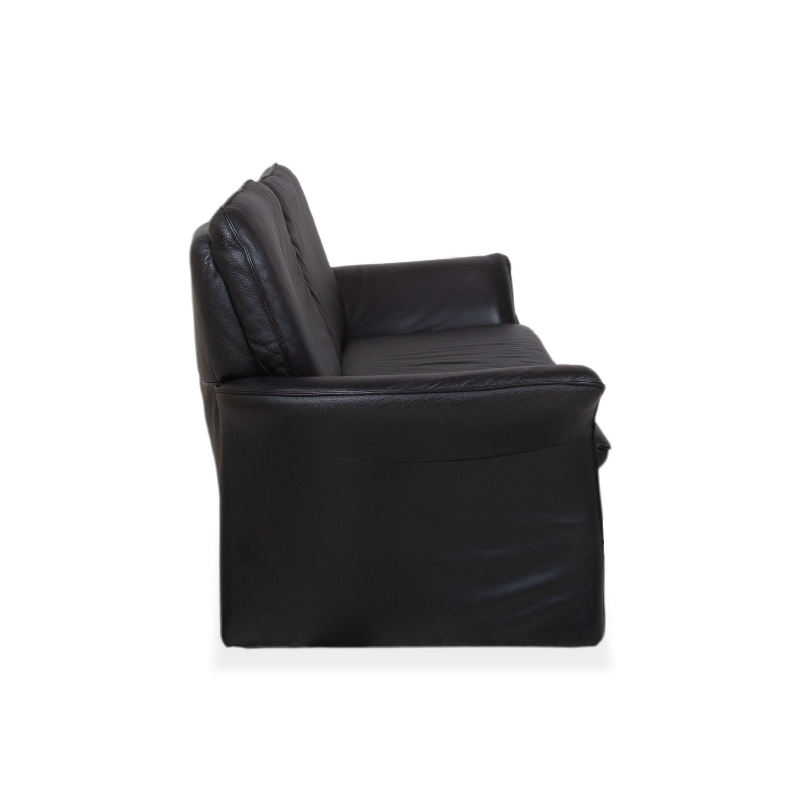 photo furniture Canapé 3 places Musterring en cuir noir