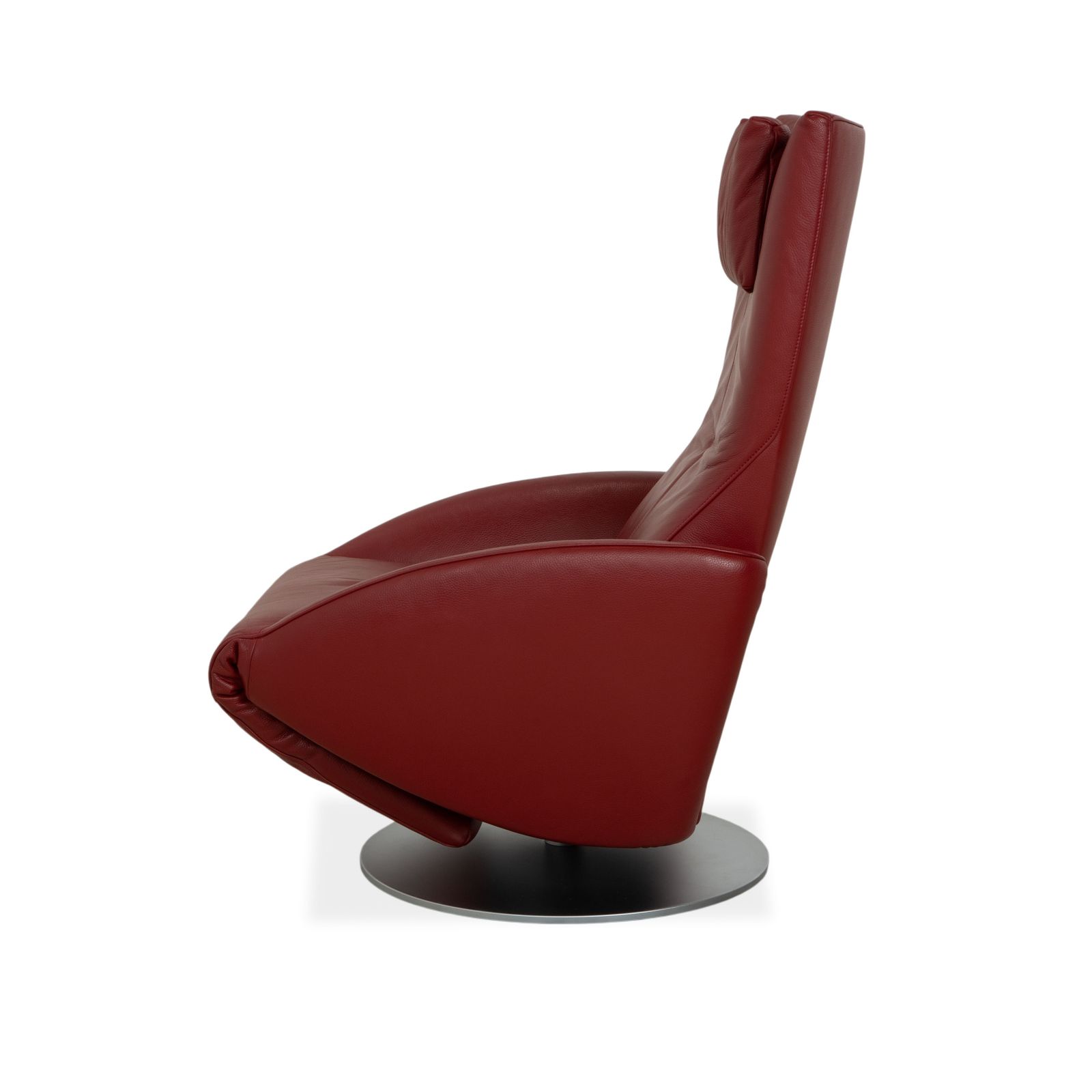 Mobilier Fauteuil FSM Mate en cuir rouge, fonction électrique photo
