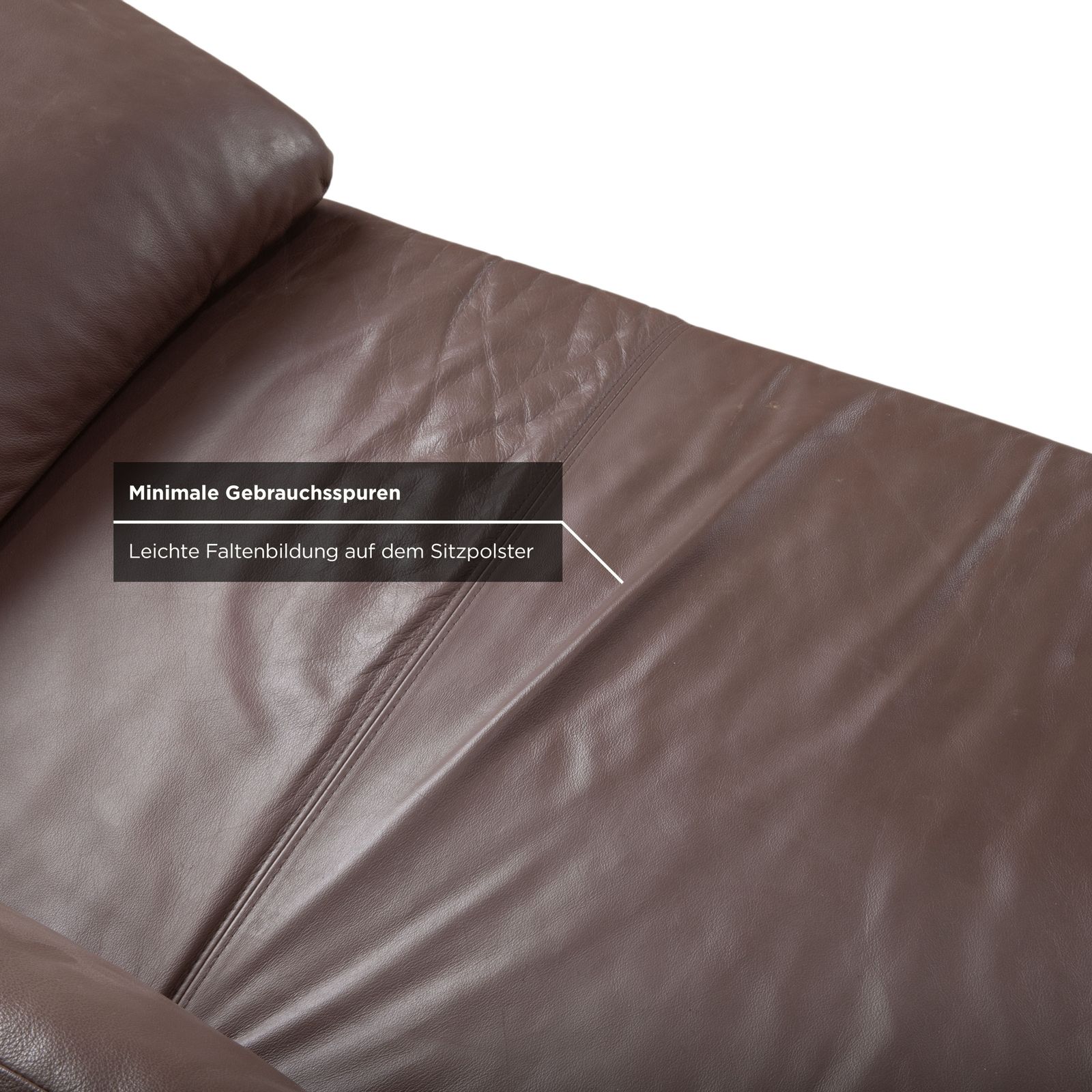 Musterring Mr680 Leather Corner Sofa Brown Manual Function photo 2123.0