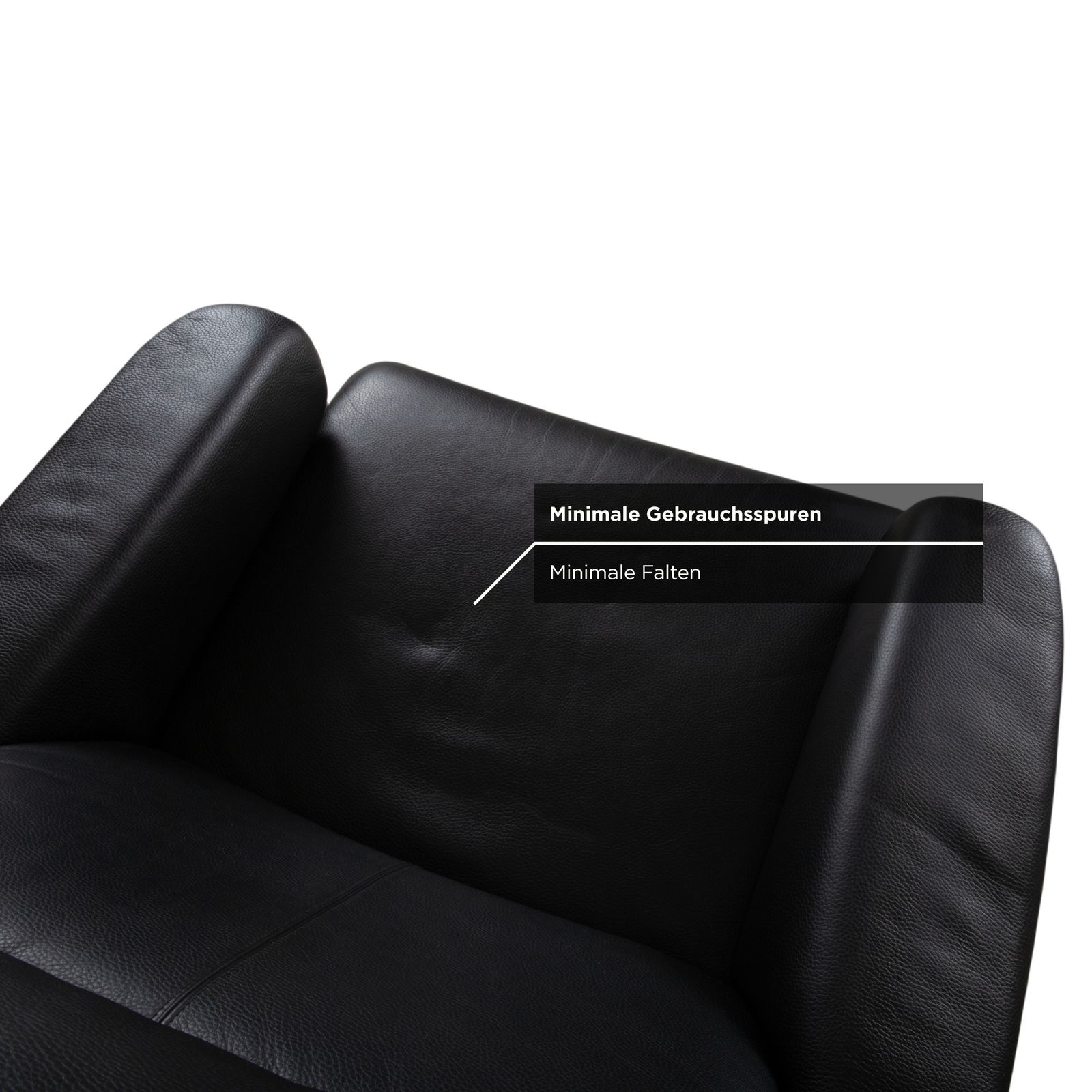 Mobilier Fauteuil Erpo Lugano en cuir noir, fonction manuelle photo