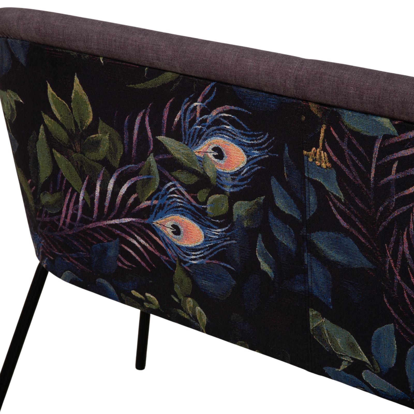 Banquette Baroness Ona en tissu, brun gris à motifs photo buy