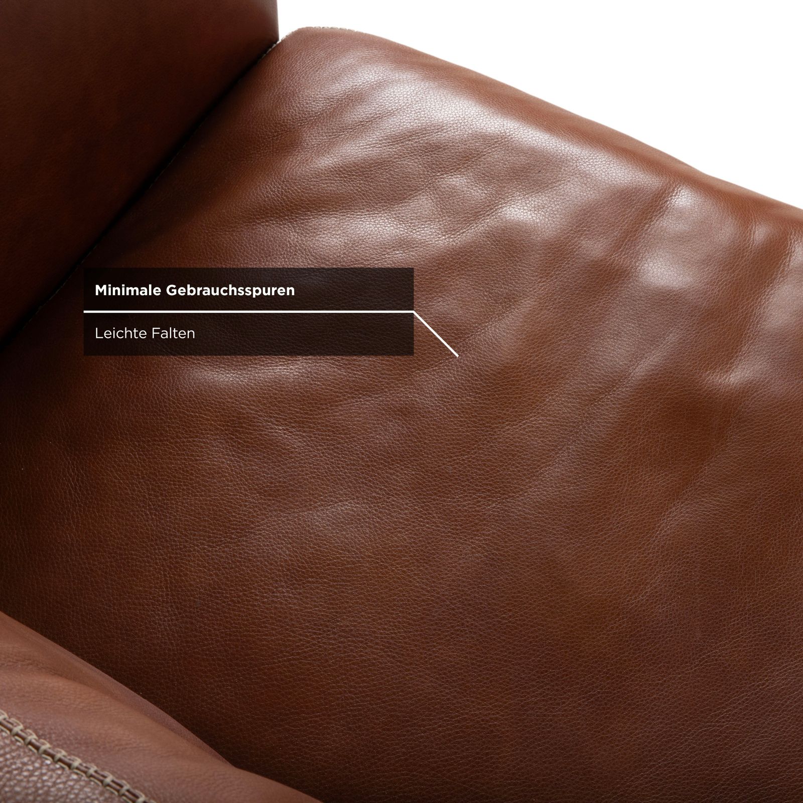 Machalke Valentino Leather Sofa Brown Three Seater photo buy