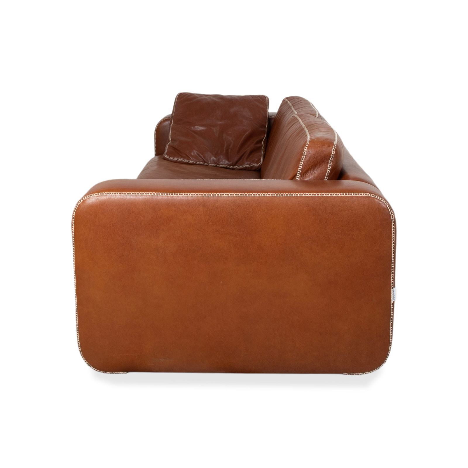 Furniture Machalke Valentino Leather Sofa Brown Three Seater photo