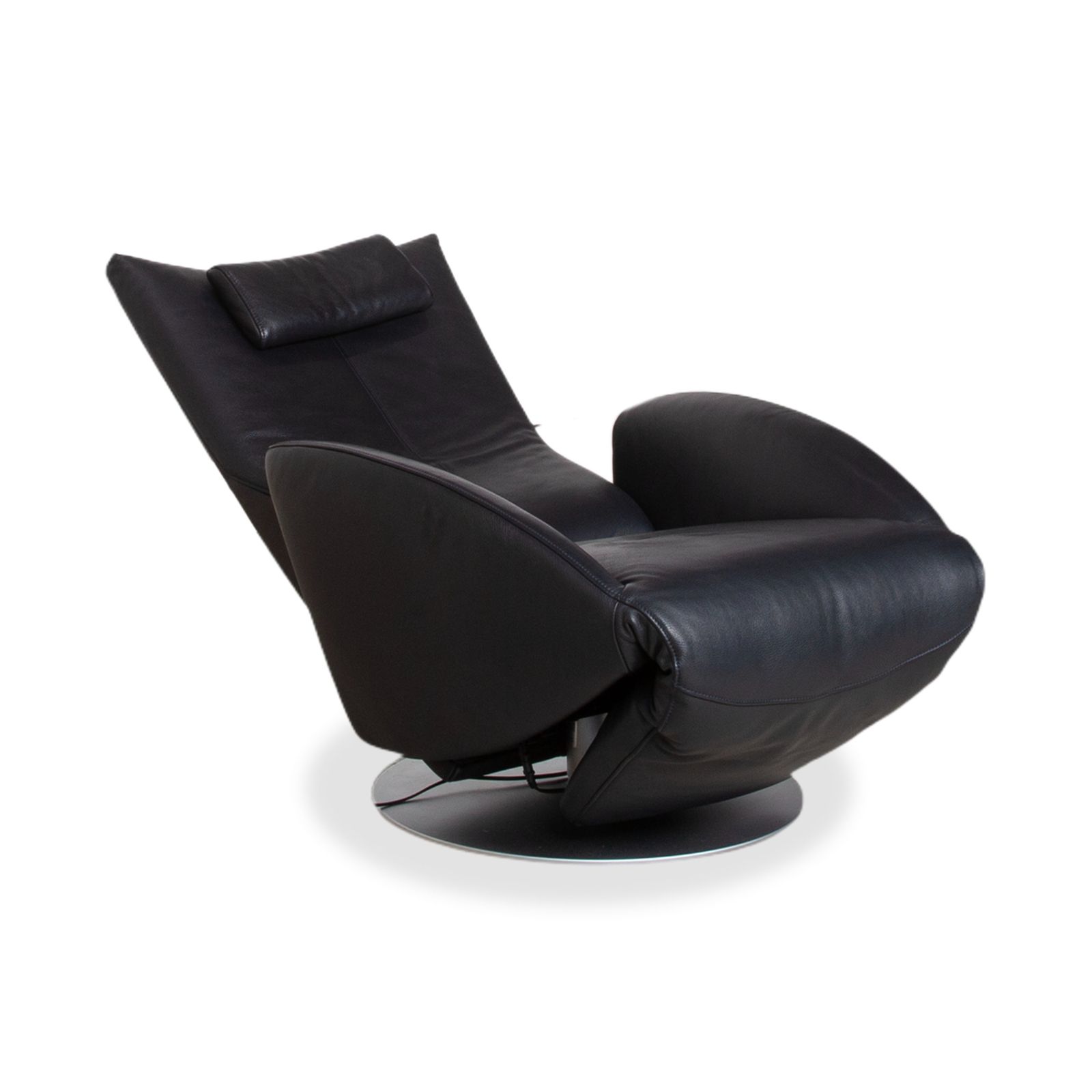 Fsm Mate Leren Fauteuil Donkerblauw Elektrische Functie Batterij Relaxfunctie photo for sale