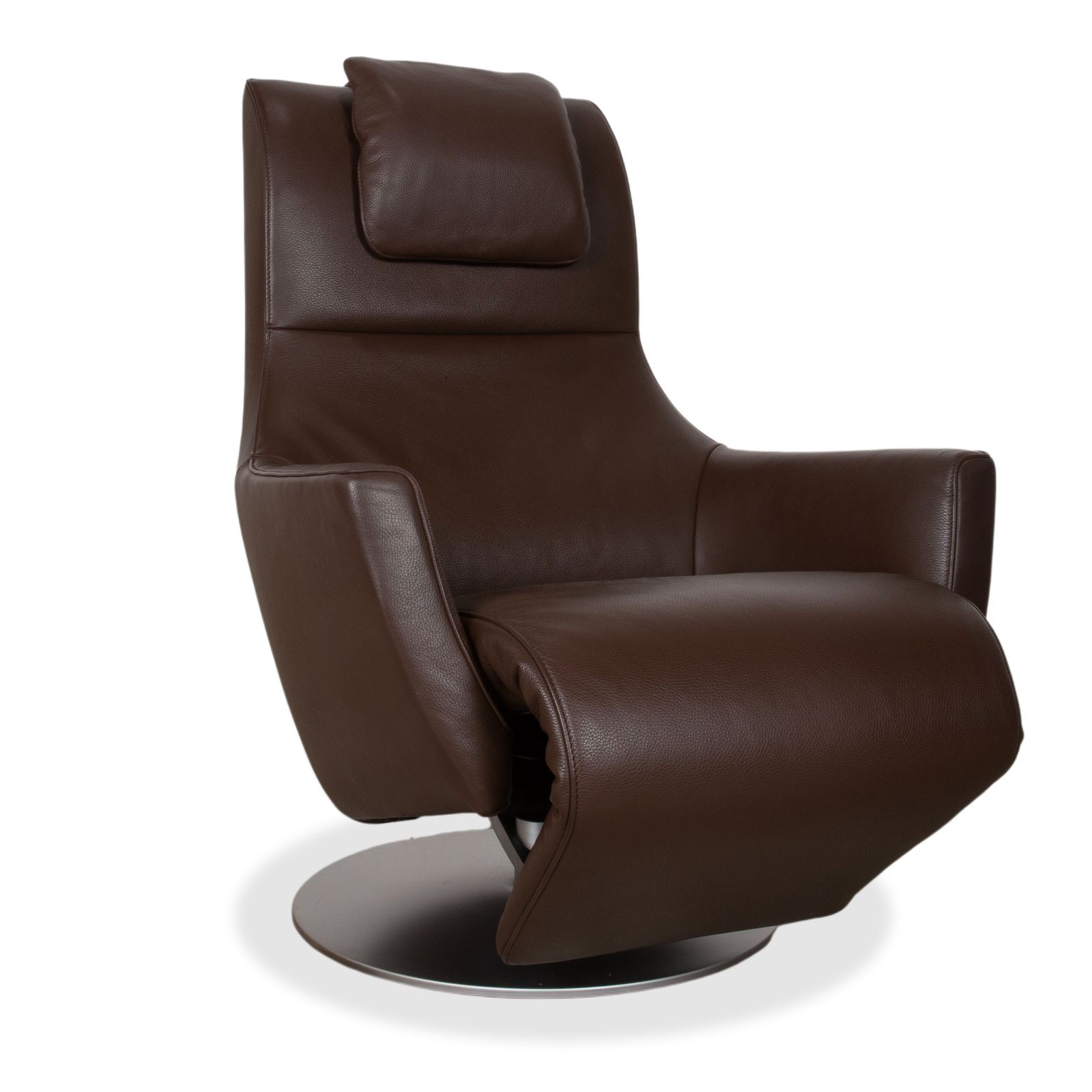 Fsm Stand Up Leather Chair Brown Electric Function Battery