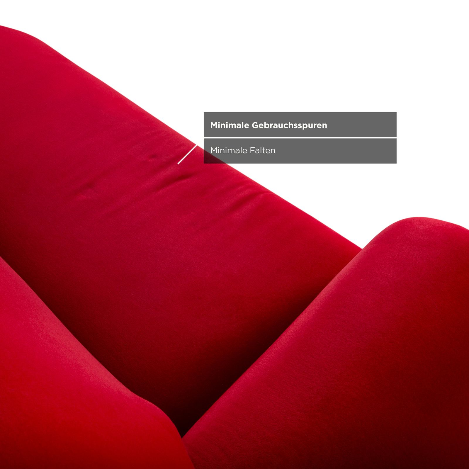 Bretz Gaudi Velvet Fabric Three Seater Red Sofa photo buy