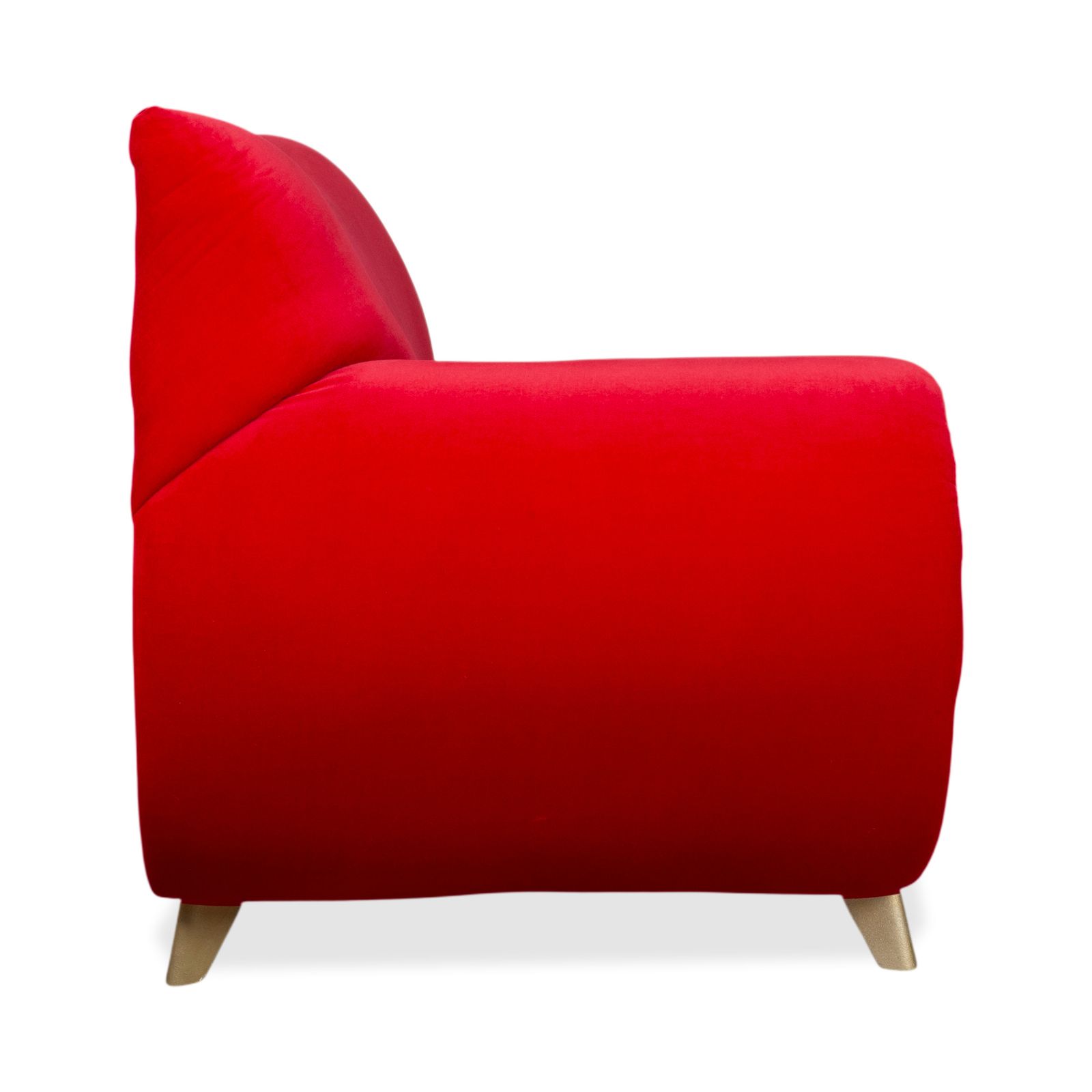 photo for sale Bretz Gaudi Velvet Fabric Three Seater Red Sofa