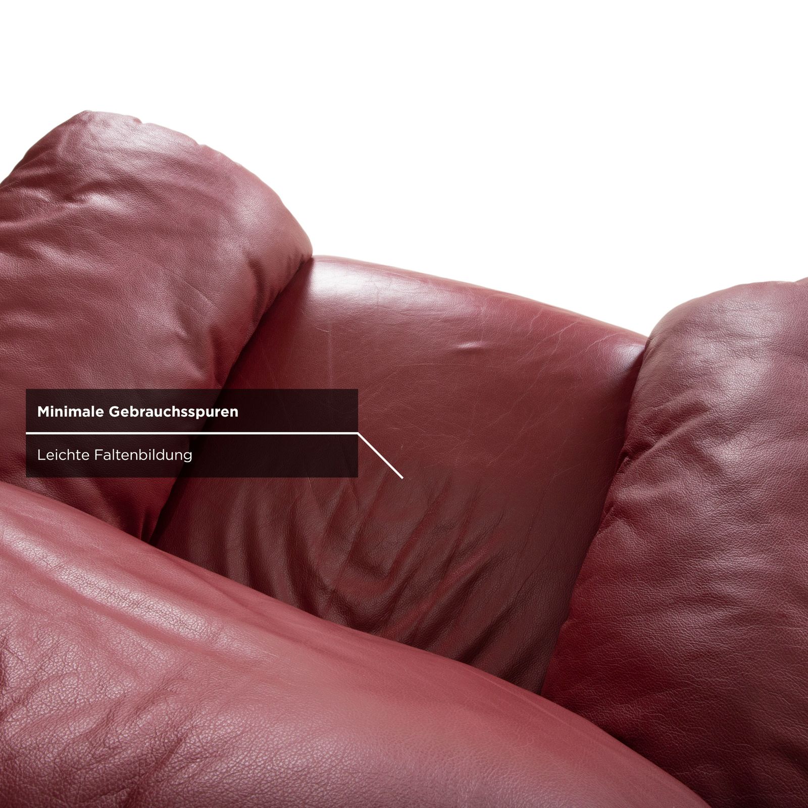 Fauteuil Natuzzi en cuir rouge photo buy